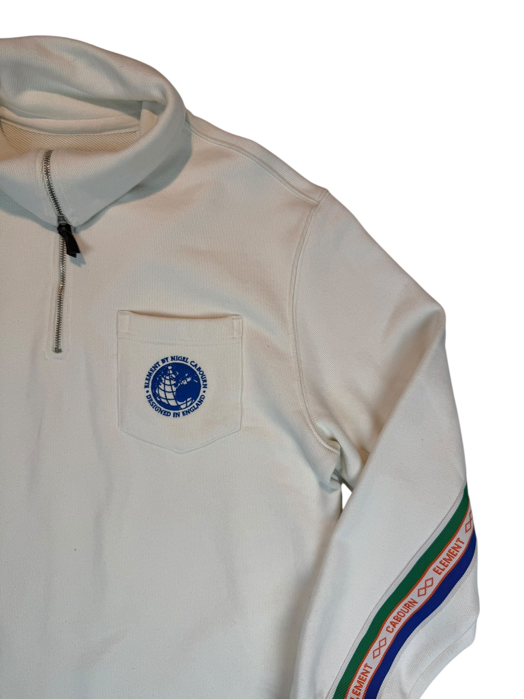 Nigel Cabourn Element Track Quarter Zip Sweater