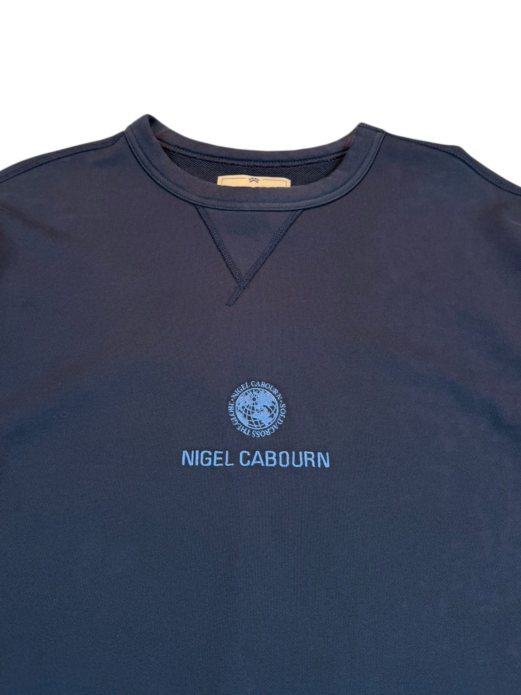 Nigel Cabourn Army Gym Embroidered Globe Sweater