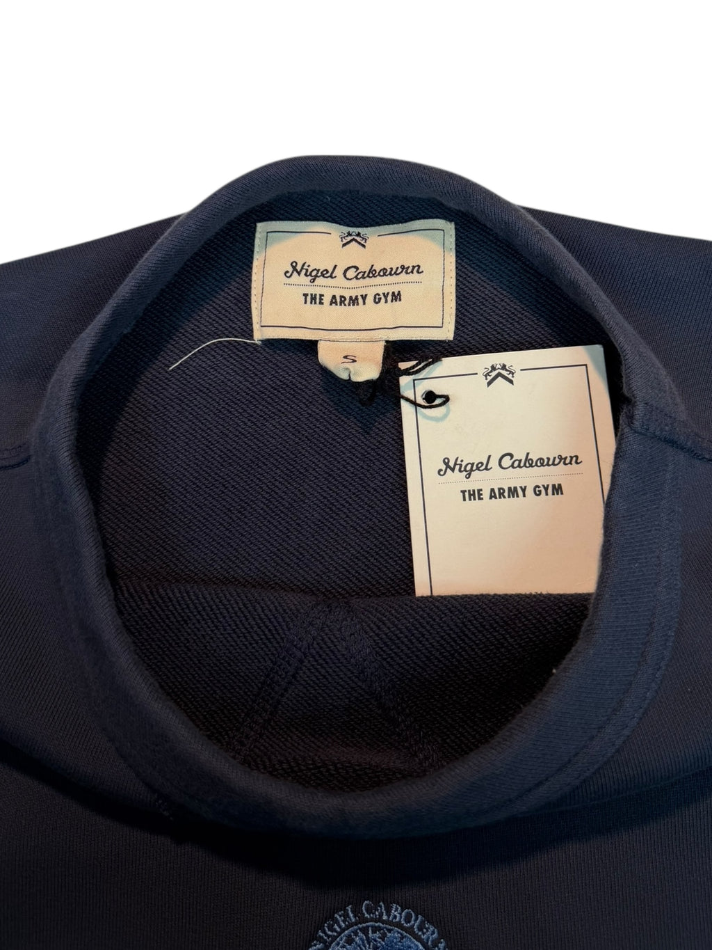 Nigel Cabourn Army Gym Embroidered Globe Sweater