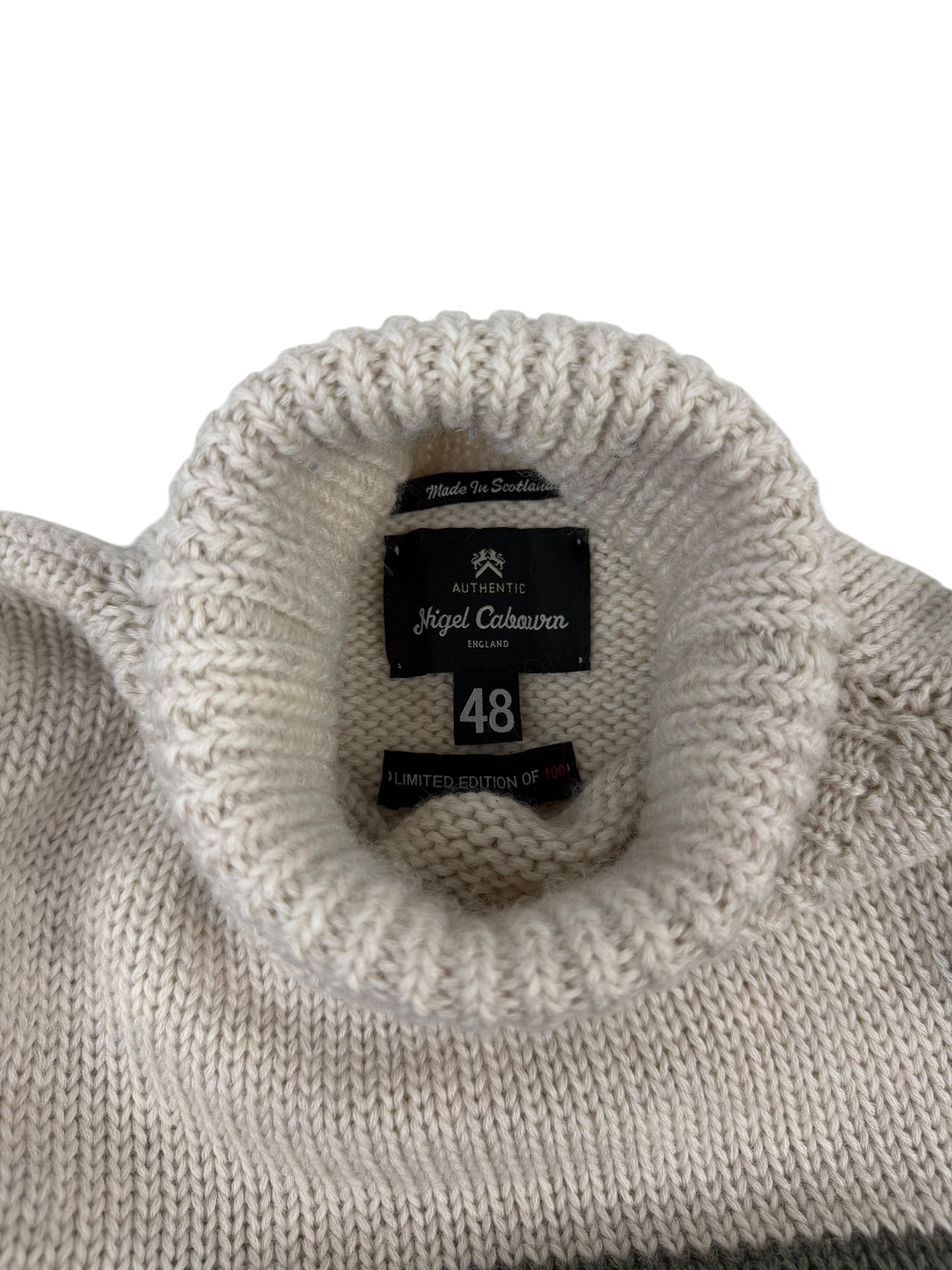 Nigel Cabourn Authentic George Lowe 'Limited Edition' Wool Roll-Neck
