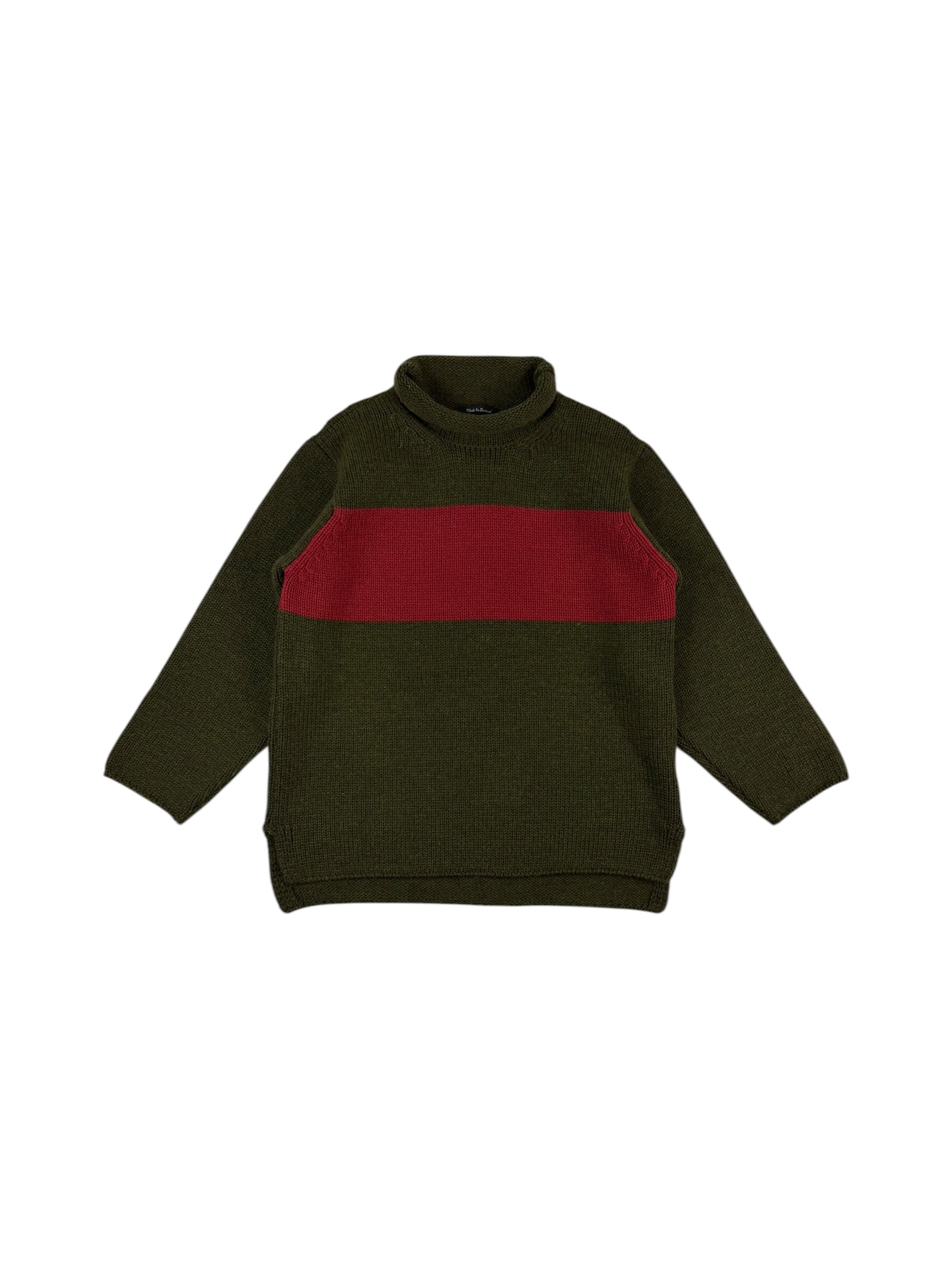 Nigel Cabourn Authentic Stripped Wool Rollneck