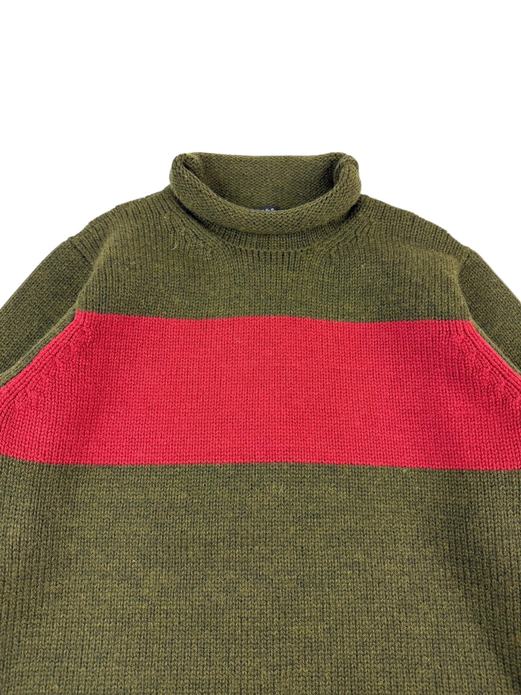 Nigel Cabourn Authentic Stripped Wool Rollneck
