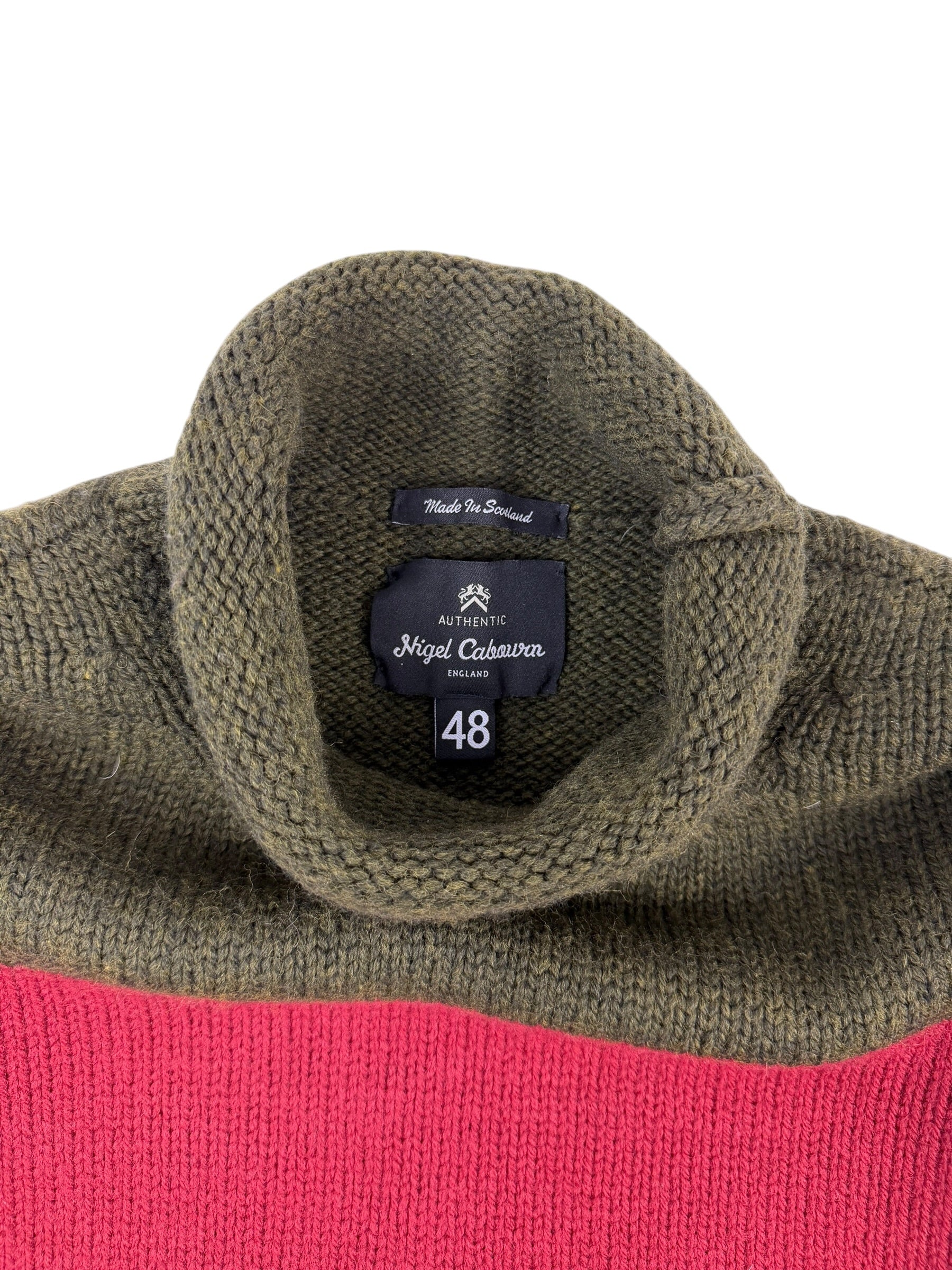Nigel Cabourn Authentic Stripped Wool Rollneck