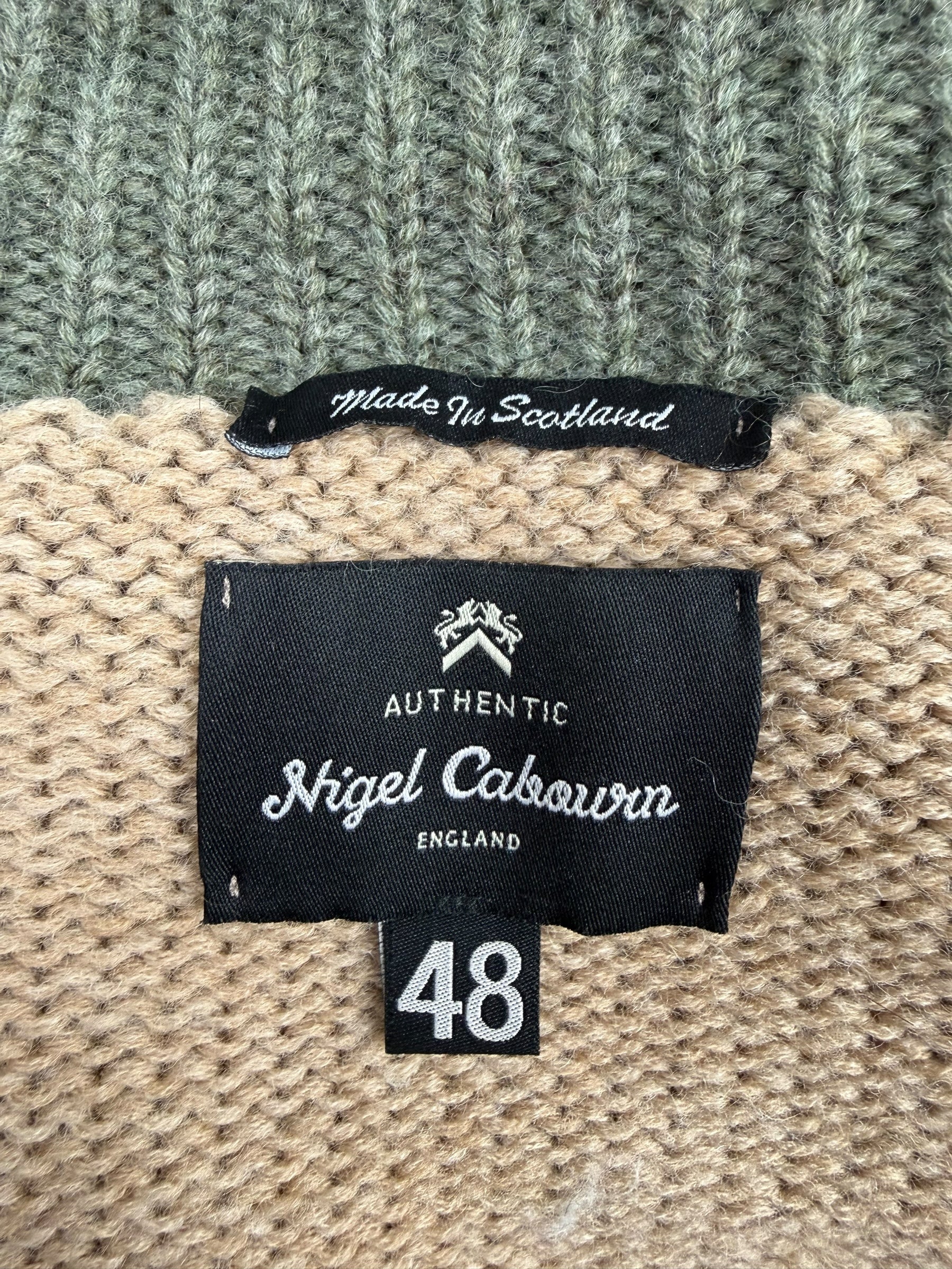 Nigel Cabourn Authentic Roll Neck Wool Stripe Jumper