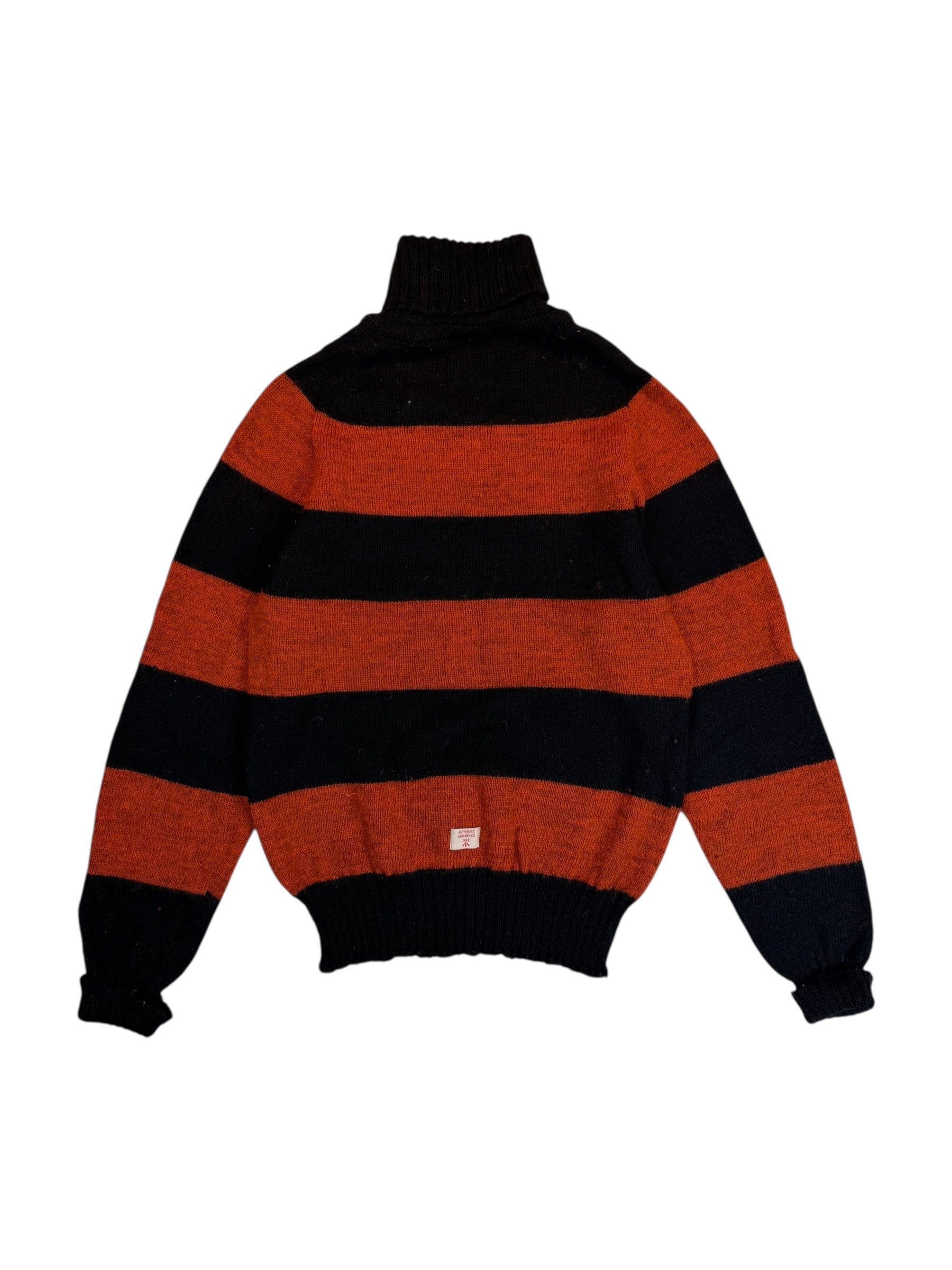 Nigel Cabourn Rugby Stripe Seamless Roll Neck