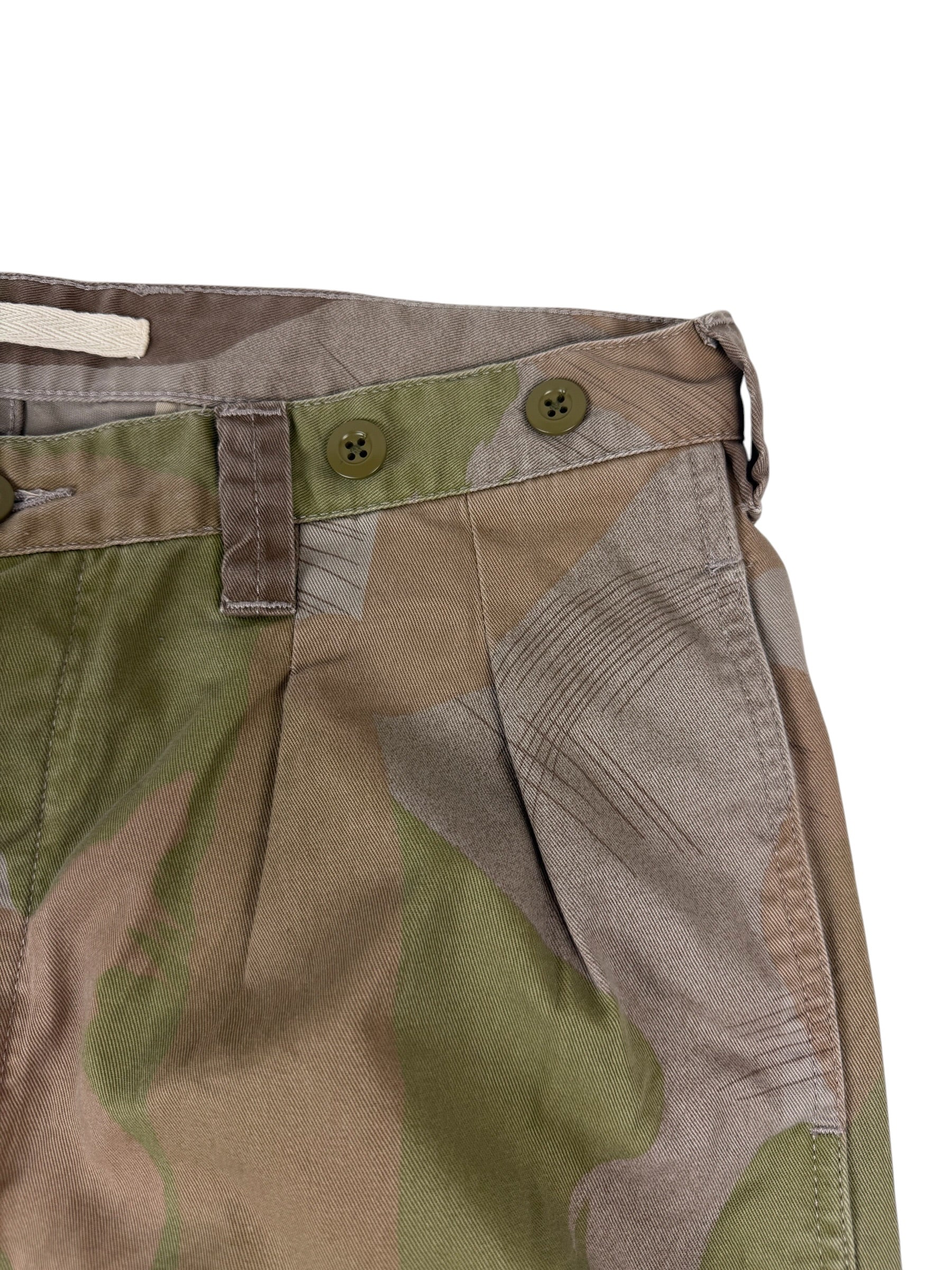 Nigel Cabourn Lybro Pleated Army Camo Pants