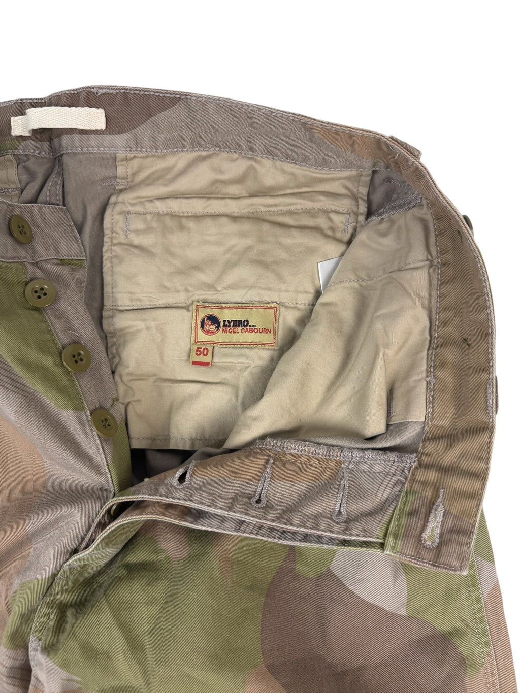 Nigel Cabourn Lybro Pleated Army Camo Pants