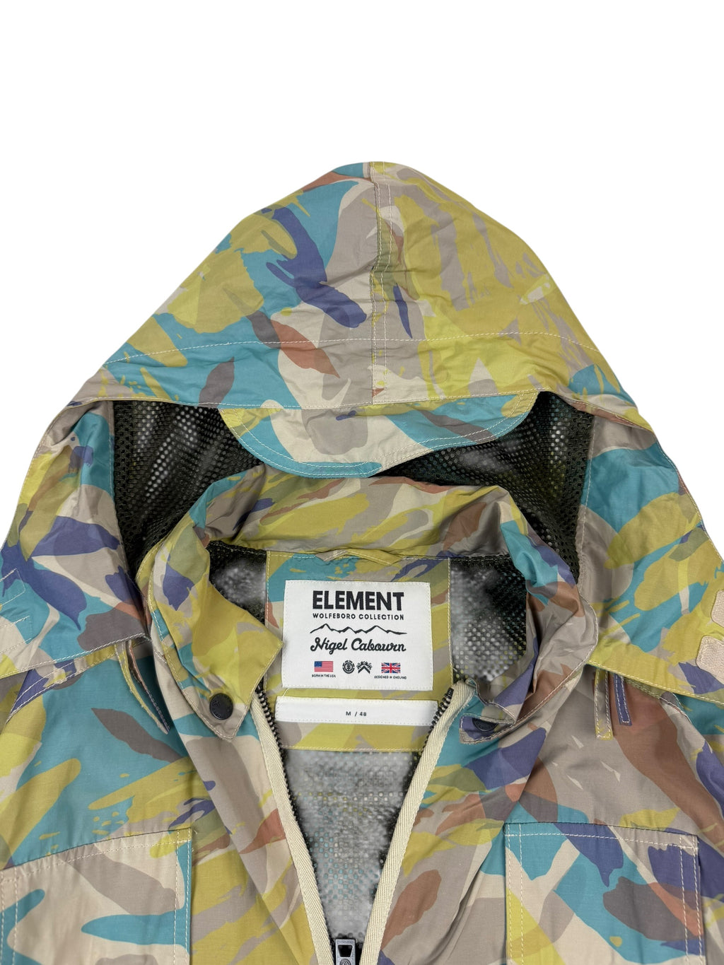 Nigel Cabourn Element Abstract Camo Alder Hunting Parka