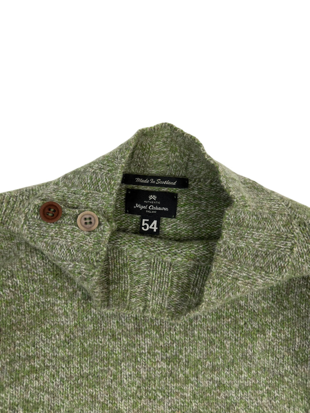 Nigel Cabourn Authentic Wool Collar Knit