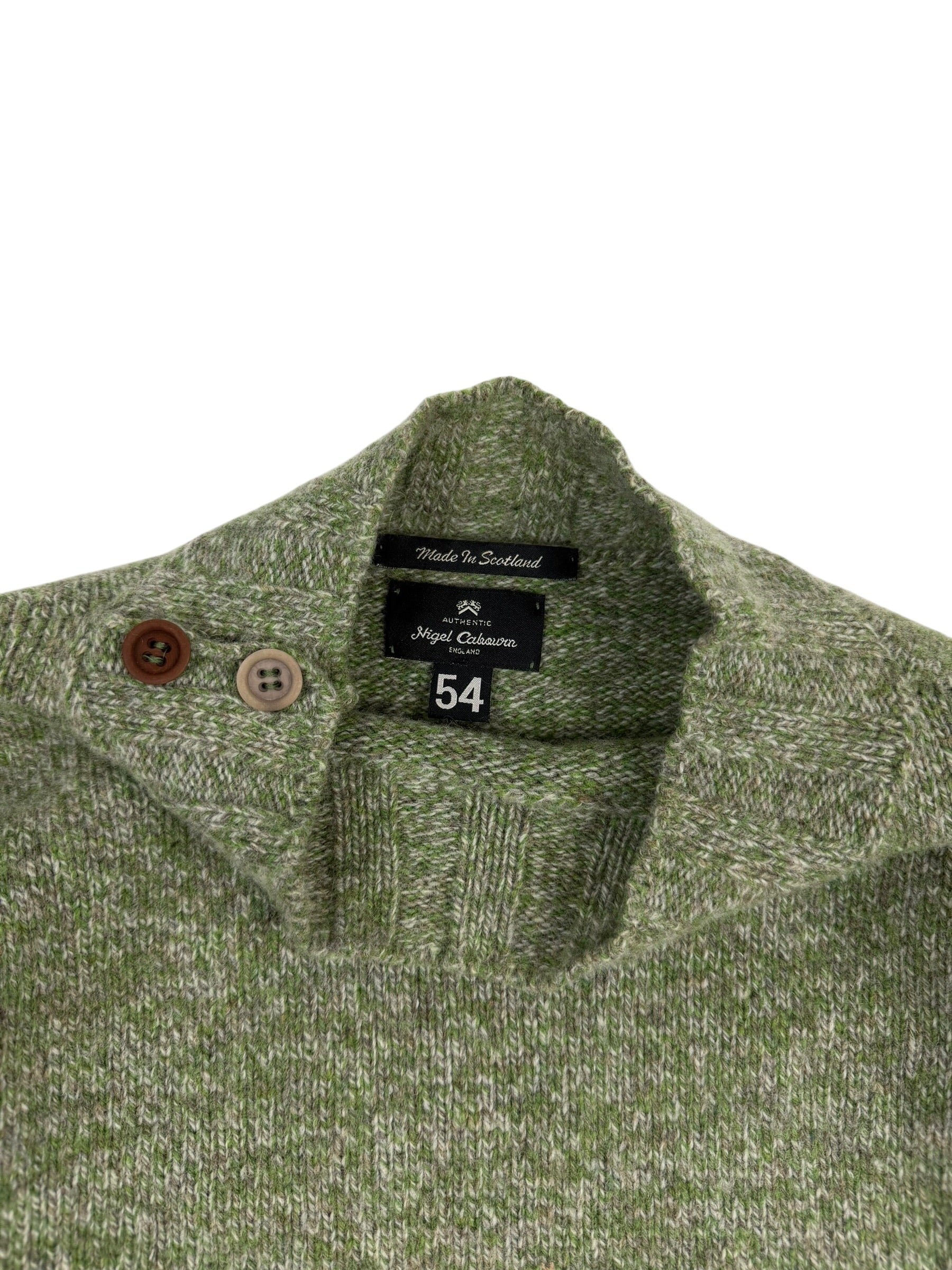 Nigel Cabourn Authentic Wool Collar Knit