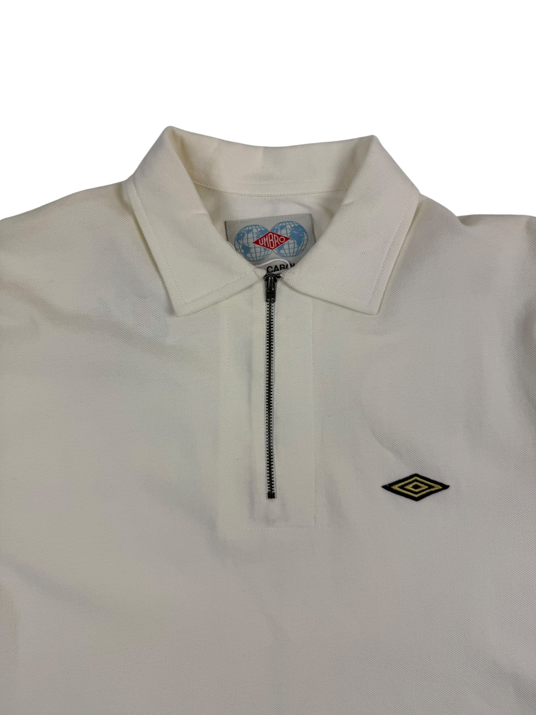 Nigel Cabourn Umbro Half Zip Polo Shirt