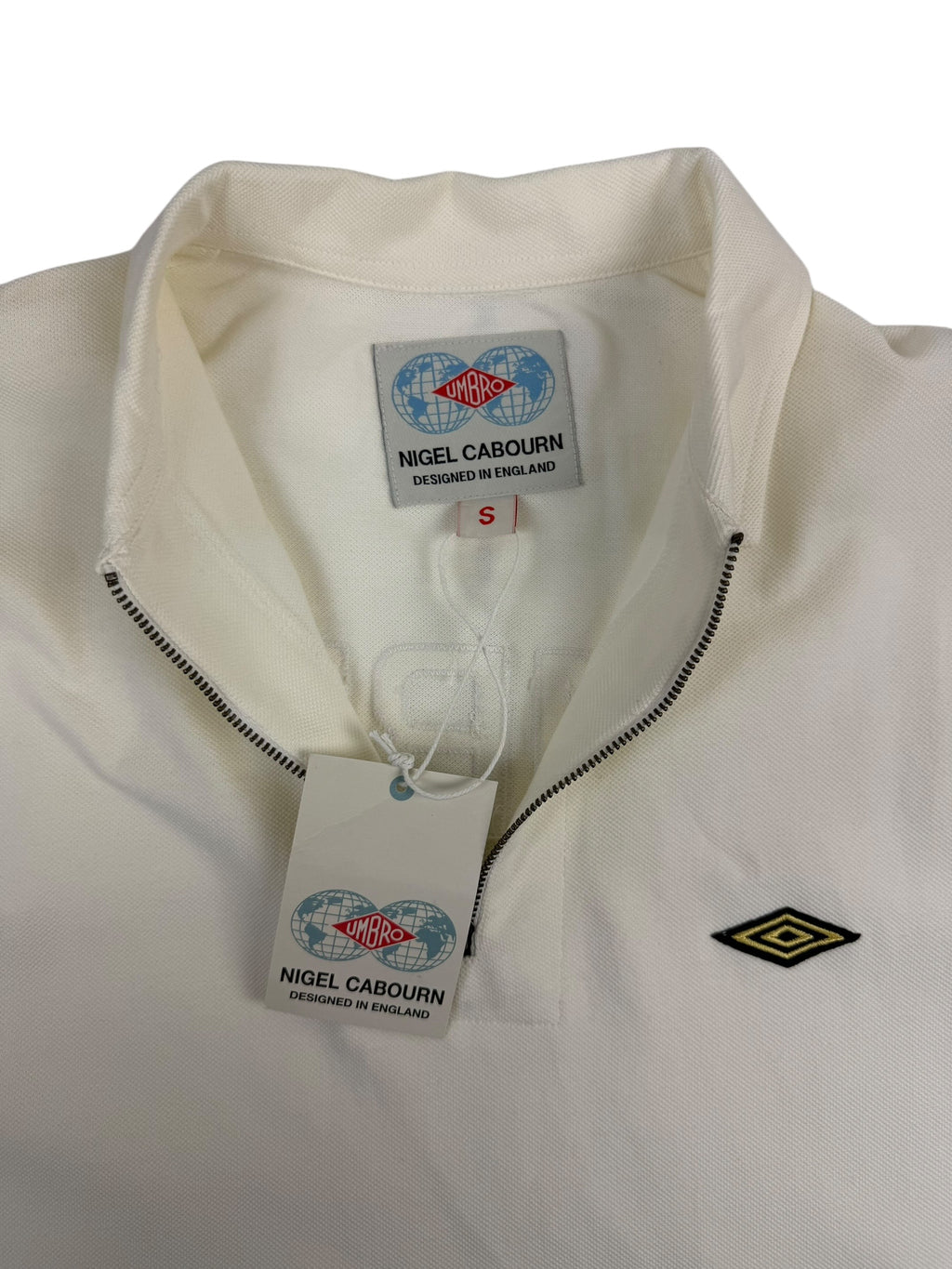 Nigel Cabourn Umbro Half Zip Polo Shirt