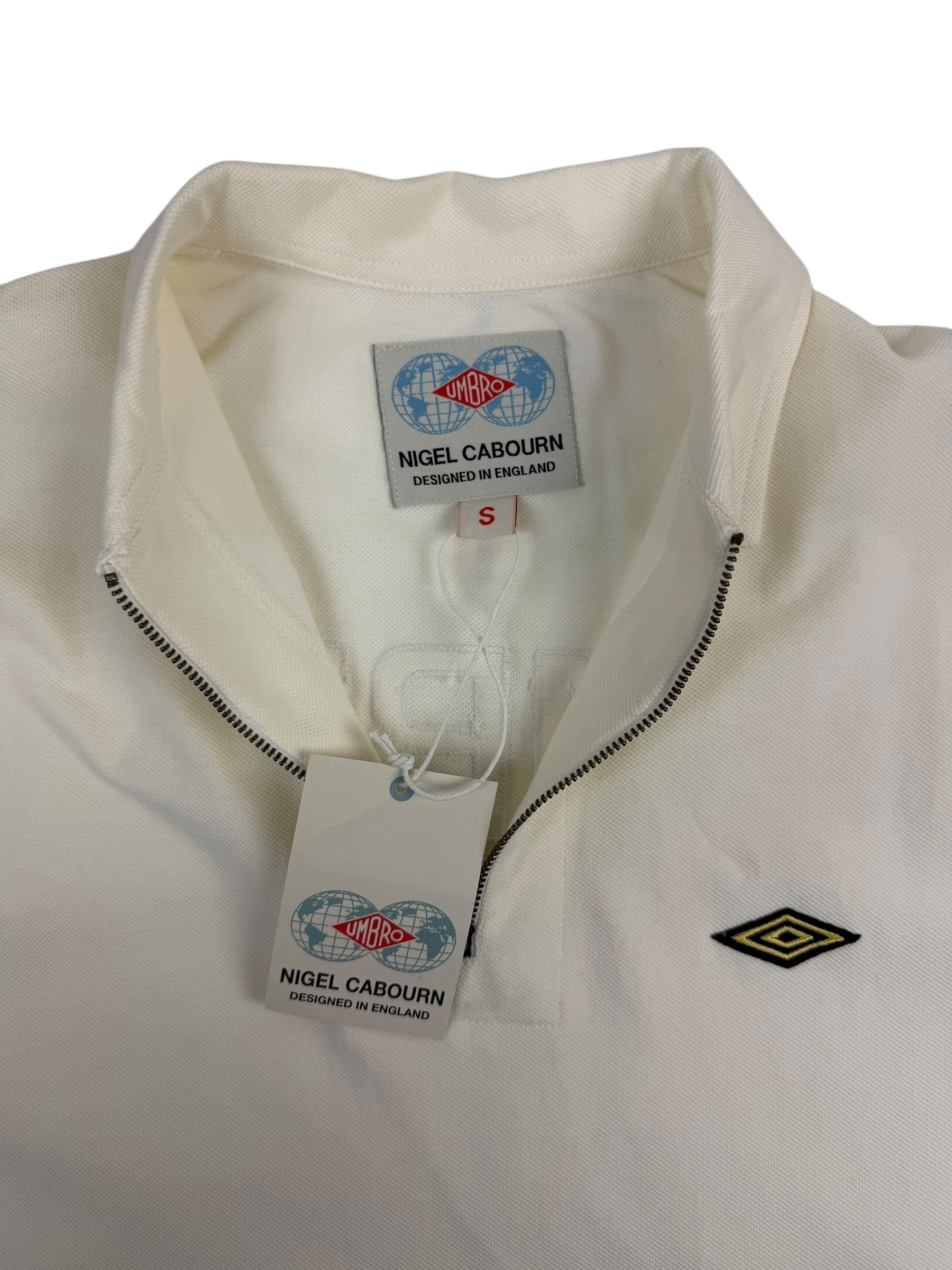 Nigel Cabourn Umbro Half Zip Polo Shirt