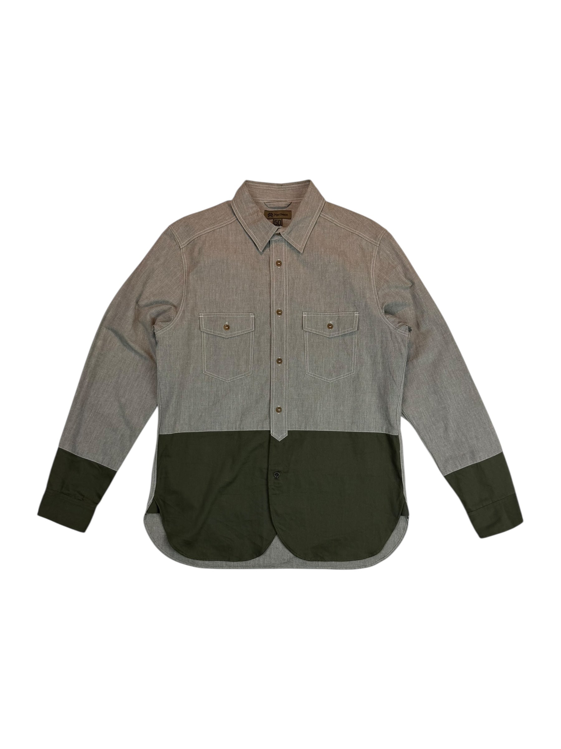 Nigel Cabourn Mainline Utility Two Tone Overshirt