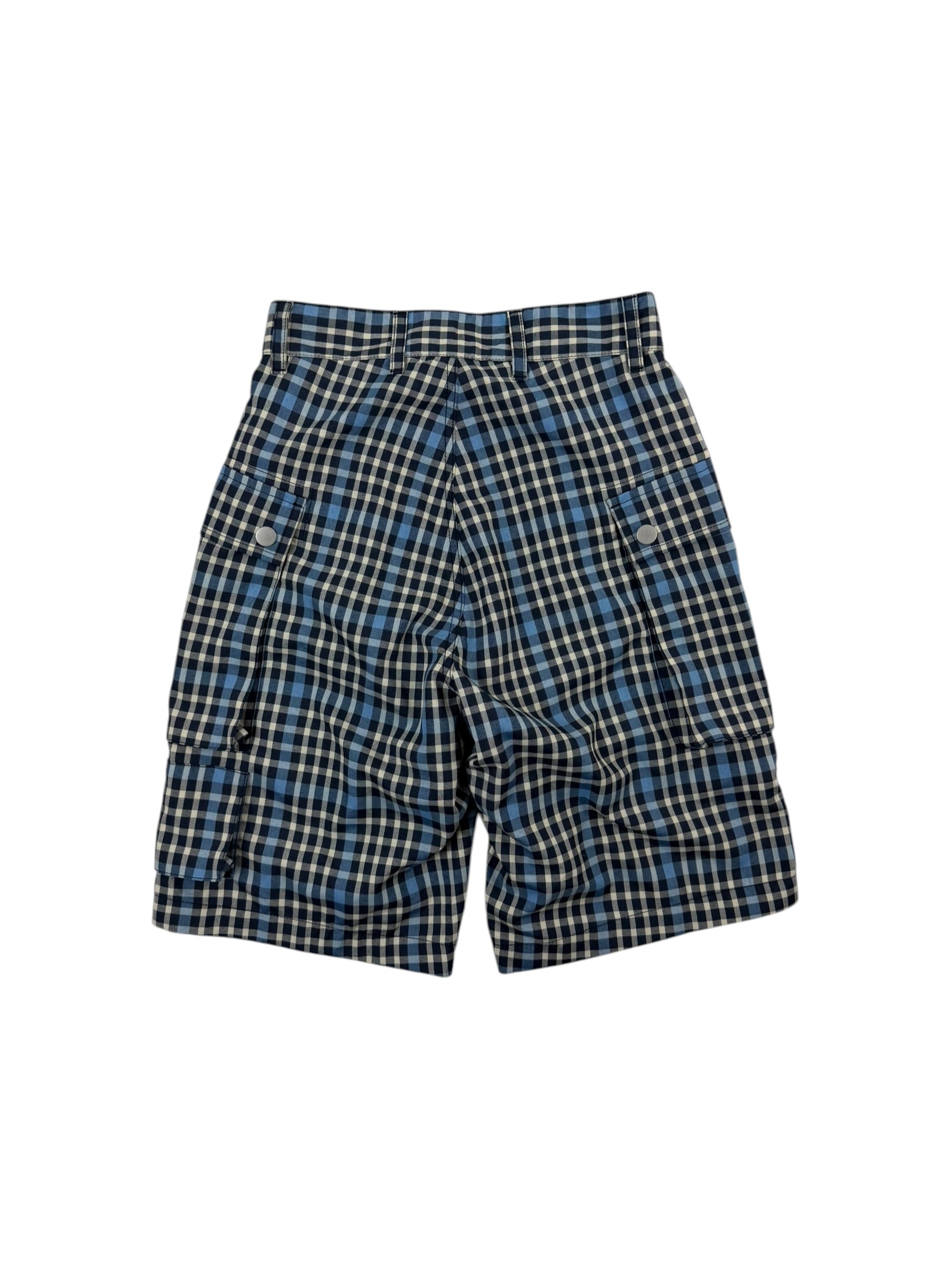 Nigel Cabourn Navy Check-4 Tool Shorts