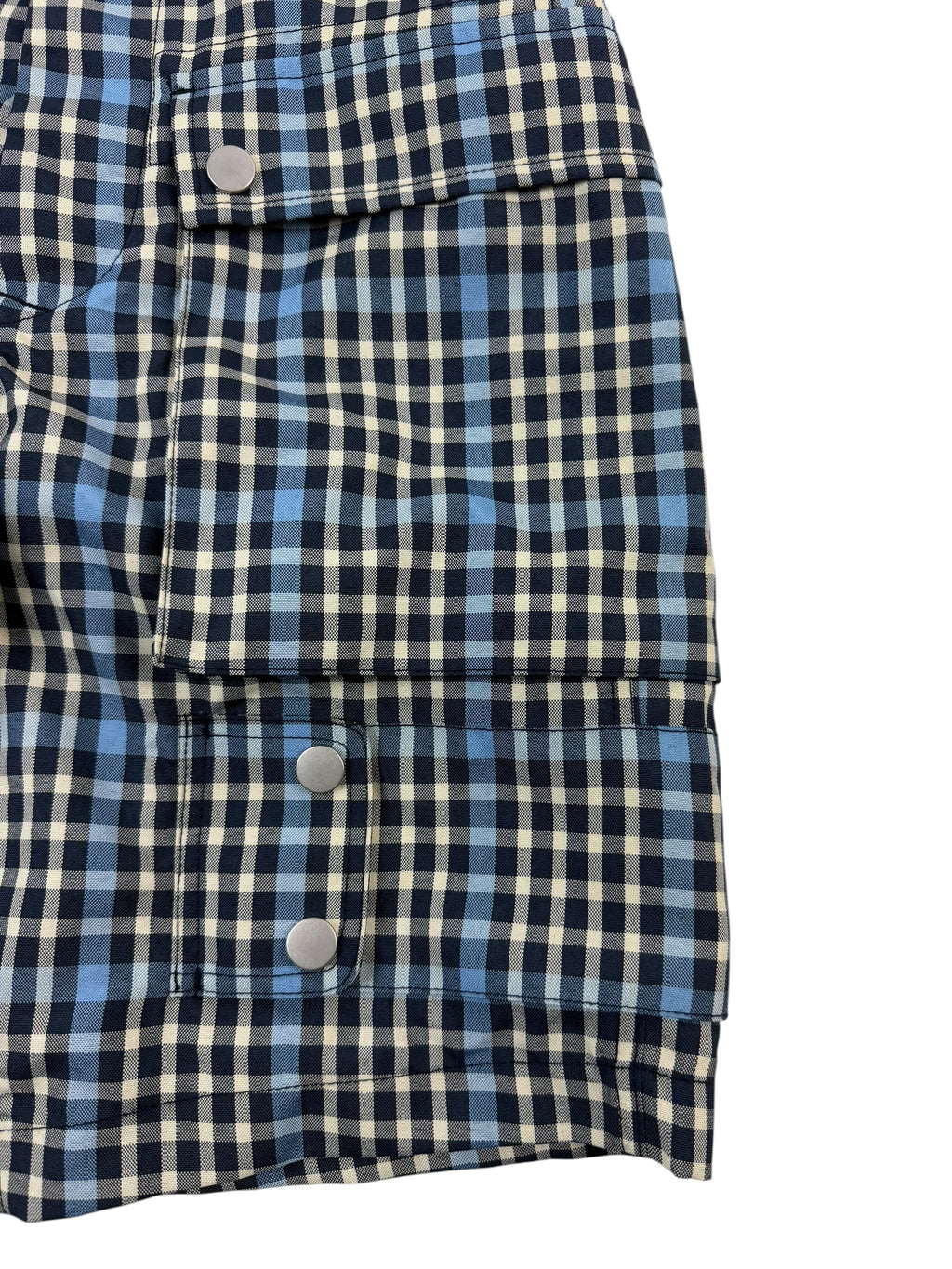 Nigel Cabourn Navy Check-4 Tool Shorts