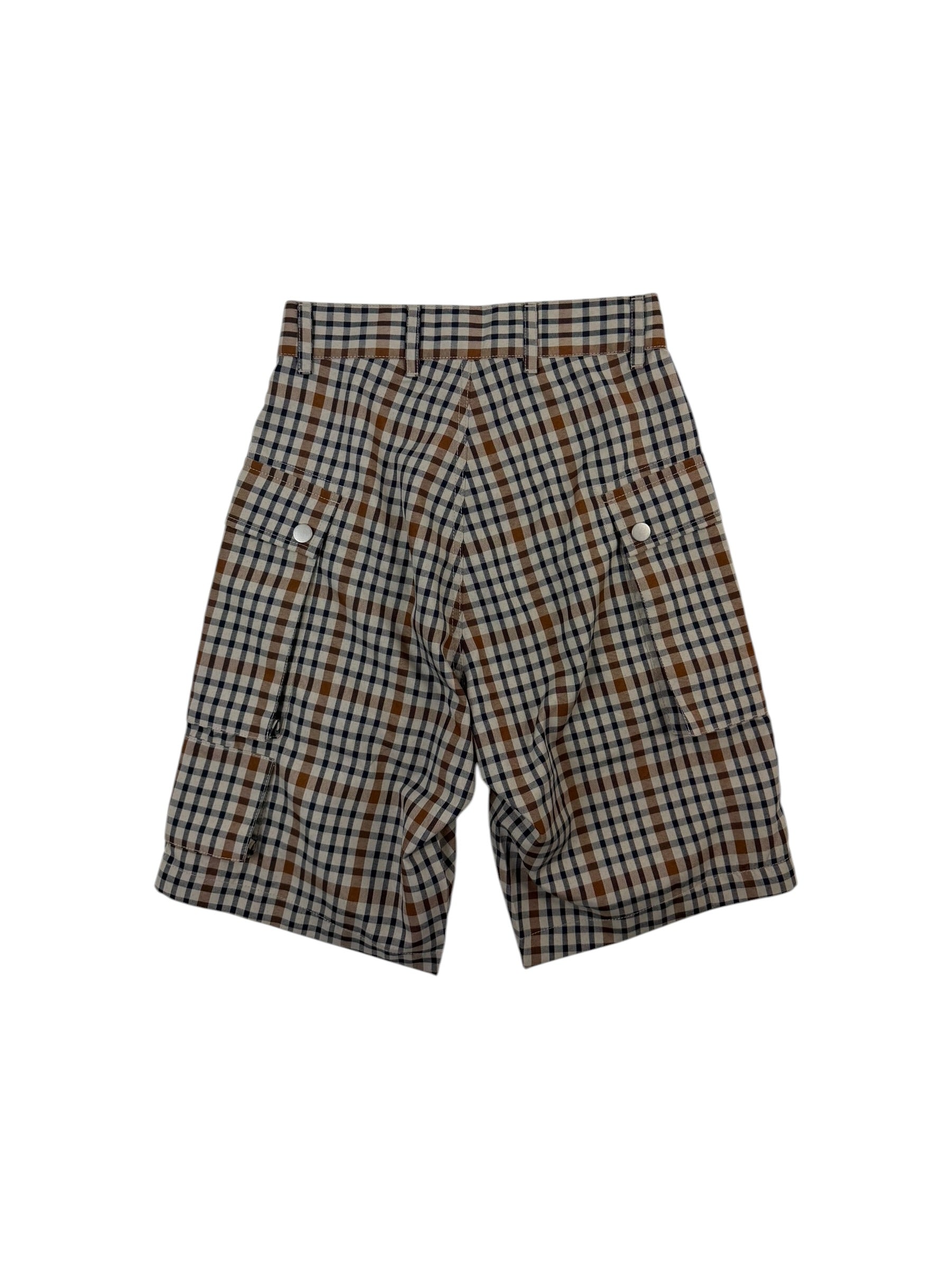 Nigel Cabourn Stone Check-4 Tool Shorts