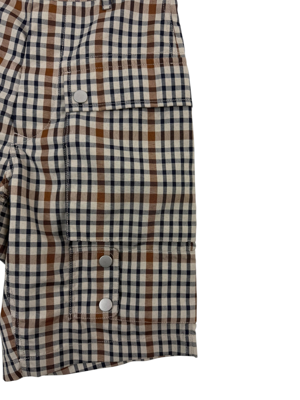 Nigel Cabourn Stone Check-4 Tool Shorts