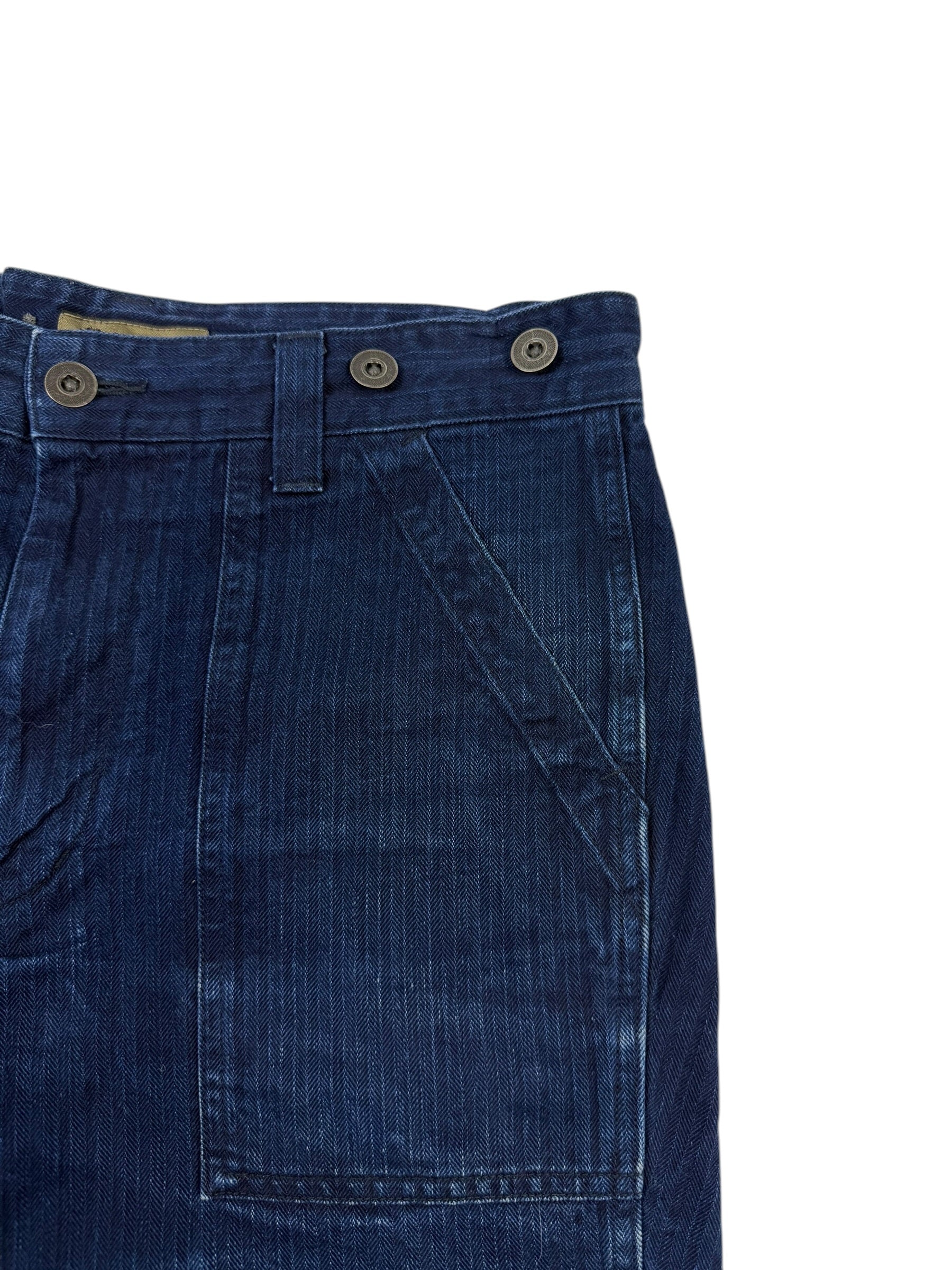 Nigel Cabourn Mainline Indigo Shorts
