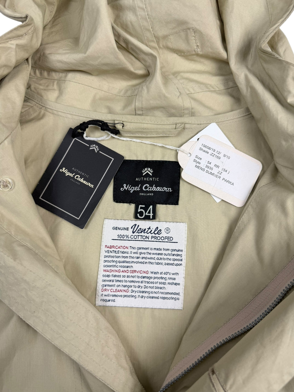 Nigel Cabourn Authentic Ventile Limited Edition Parka