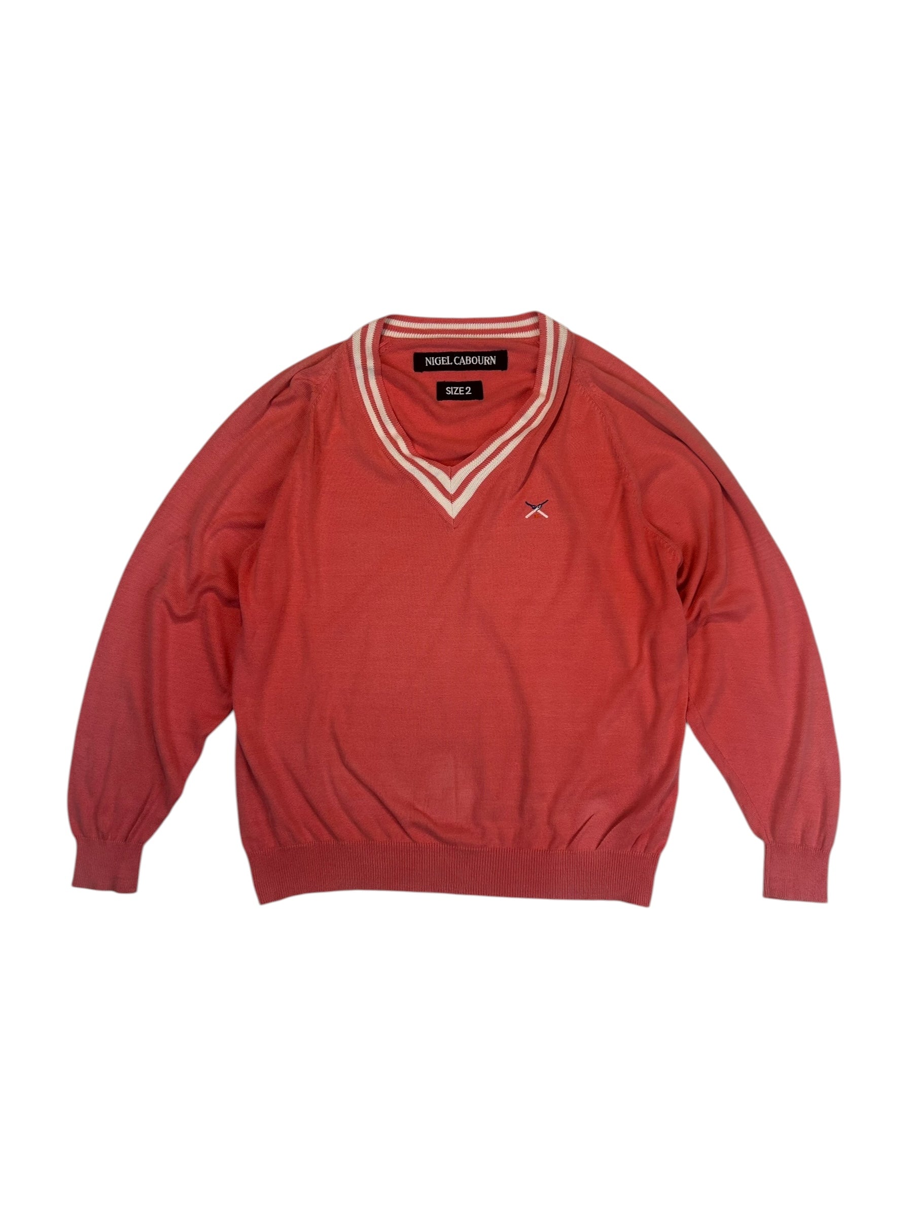 Nigel Cabourn Cricket Club 1980s V-Neck Sweater