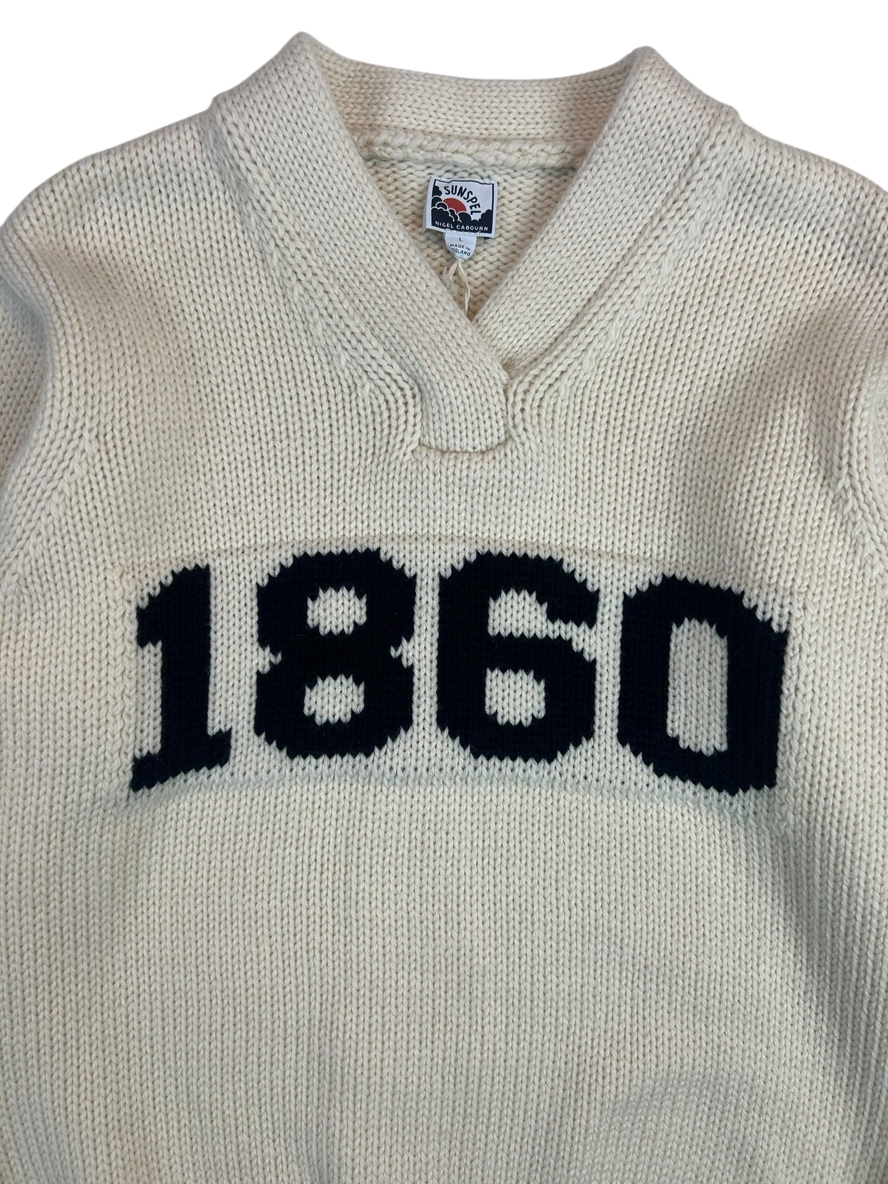 Nigel Cabourn Sunspel 1860 V-Neck Knit