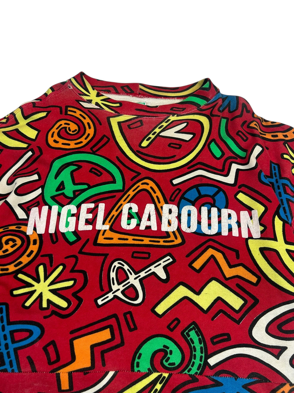 Nigel Cabourn 80s Cricket 'Crazy Print' Sweater