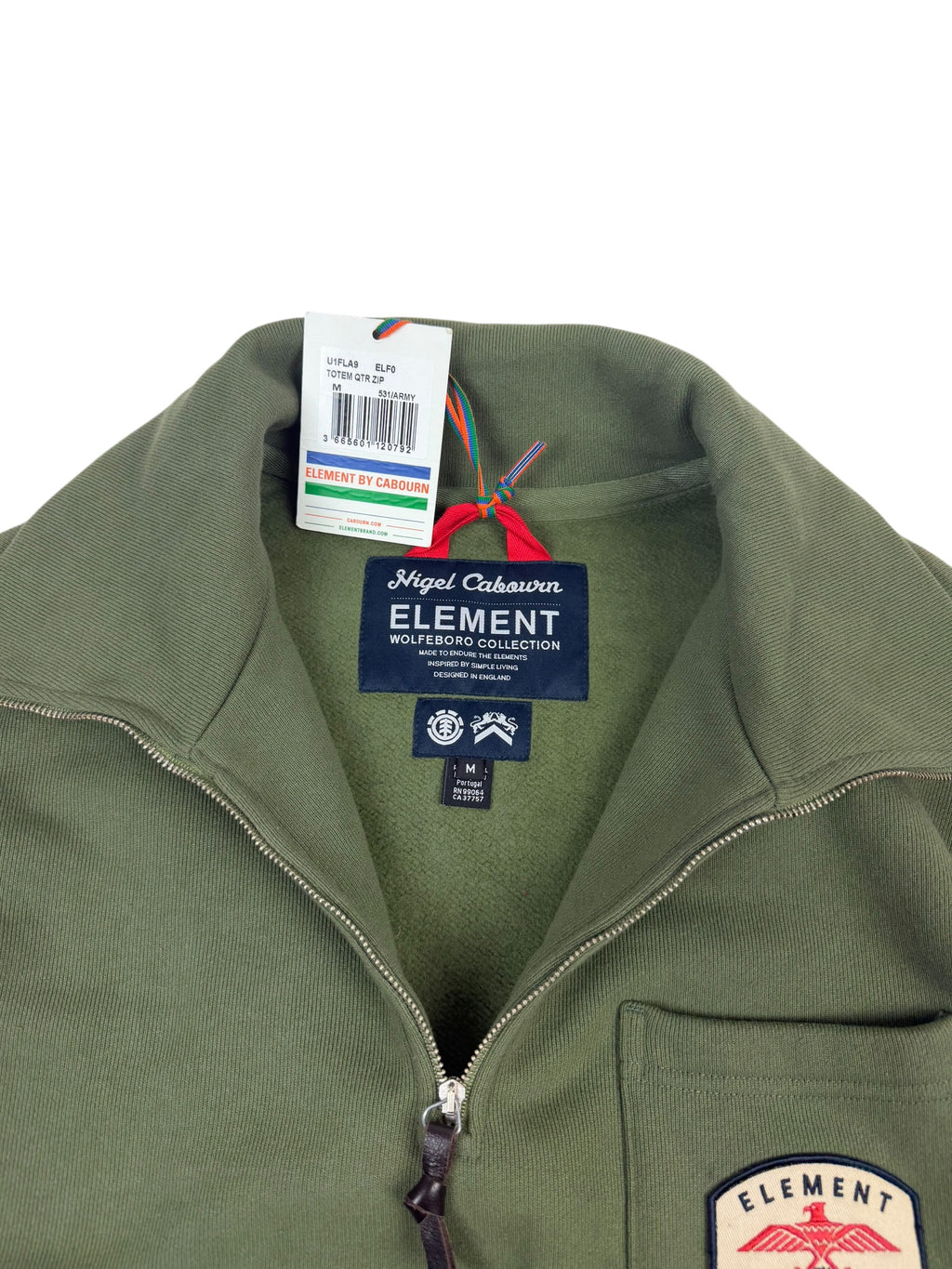 Nigel Cabourn Element Totem 1/4 Zip Sweatshirt