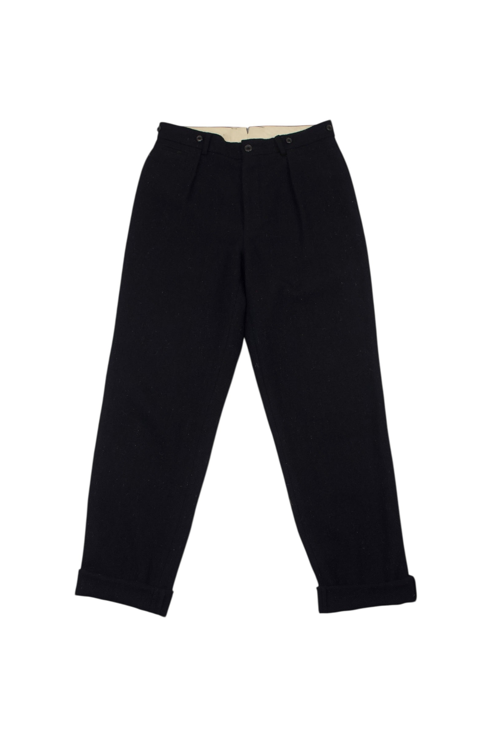 Nigel Cabourn Mainline Wool Pleated Trousers