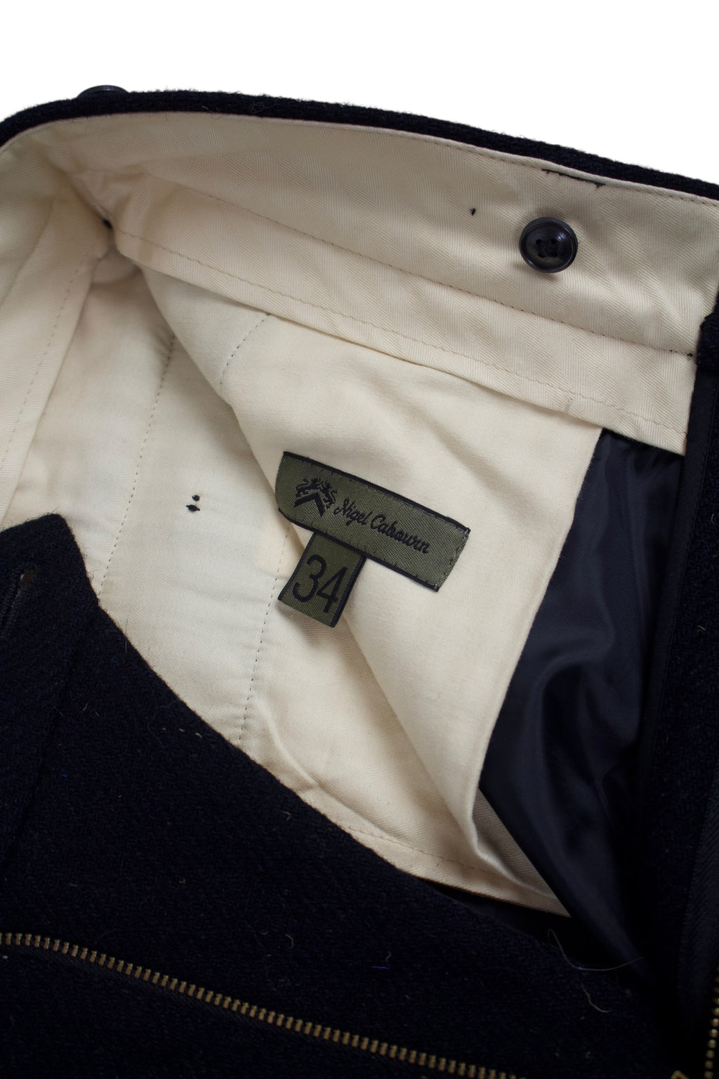 Nigel Cabourn Mainline Wool Pleated Trousers