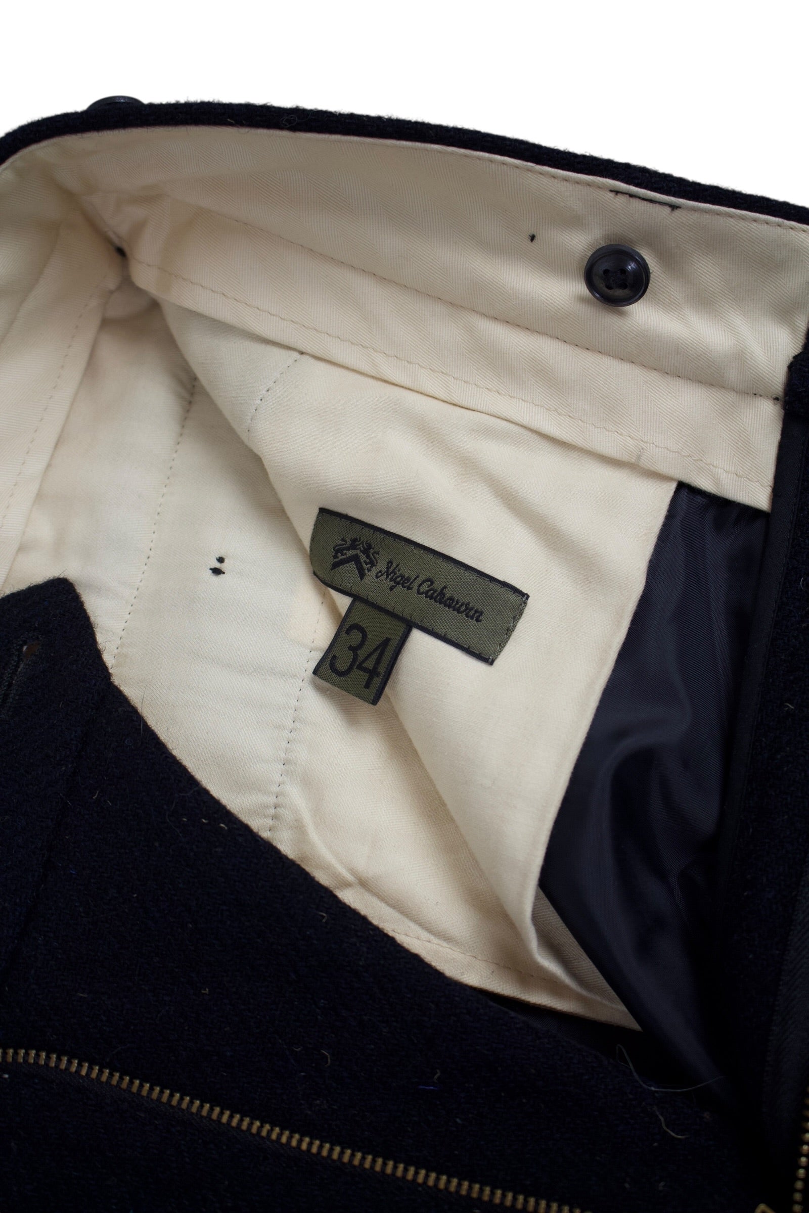 Nigel Cabourn Mainline Wool Pleated Trousers