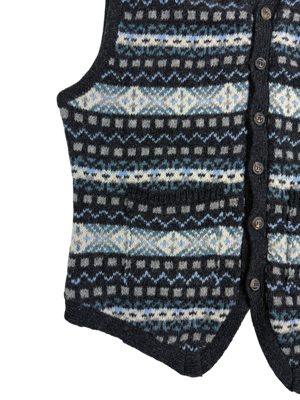 Nigel Cabourn Authentic Wool Fairisle Knit Vest