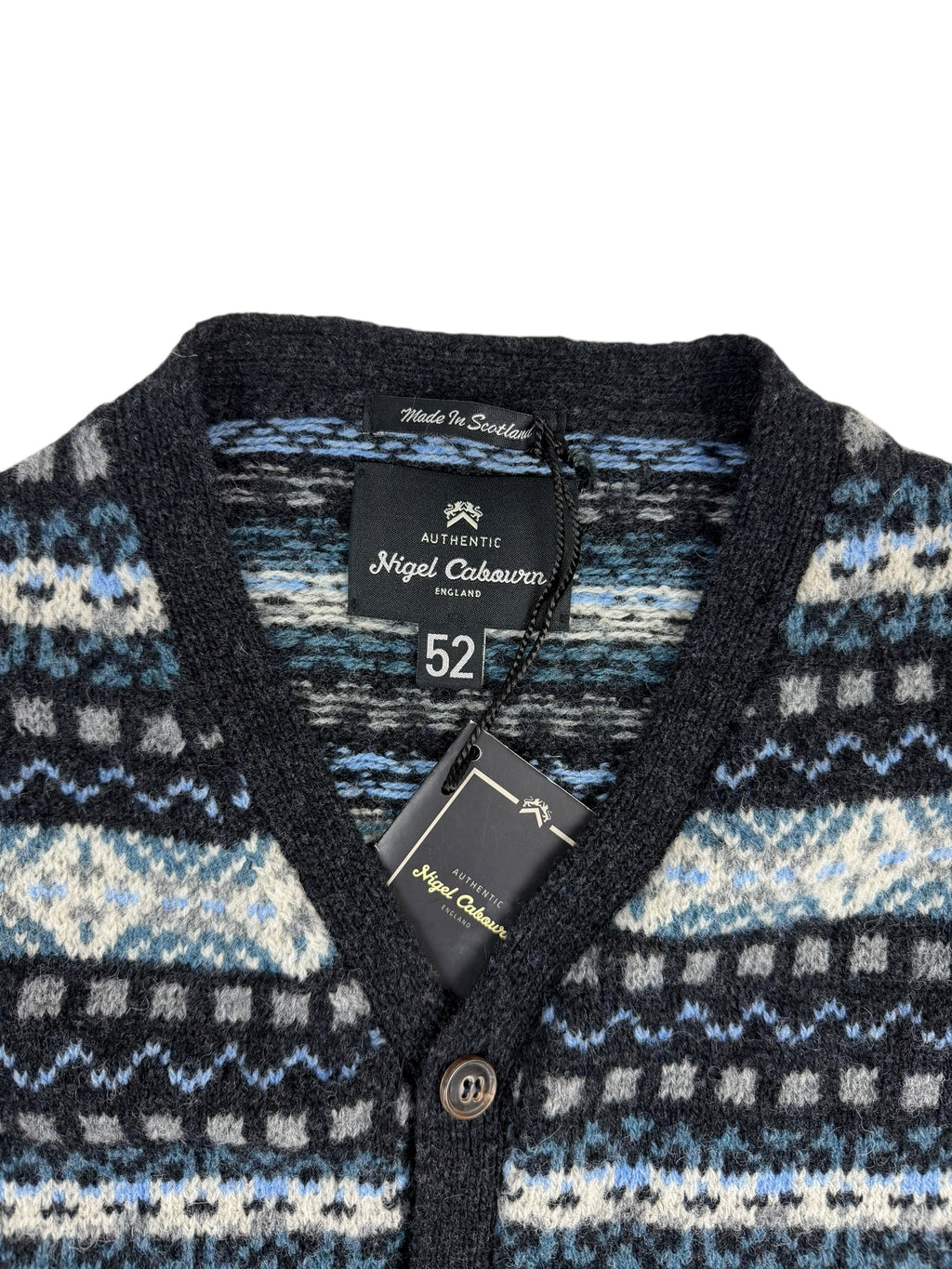 Nigel Cabourn Authentic Wool Fairisle Knit Vest
