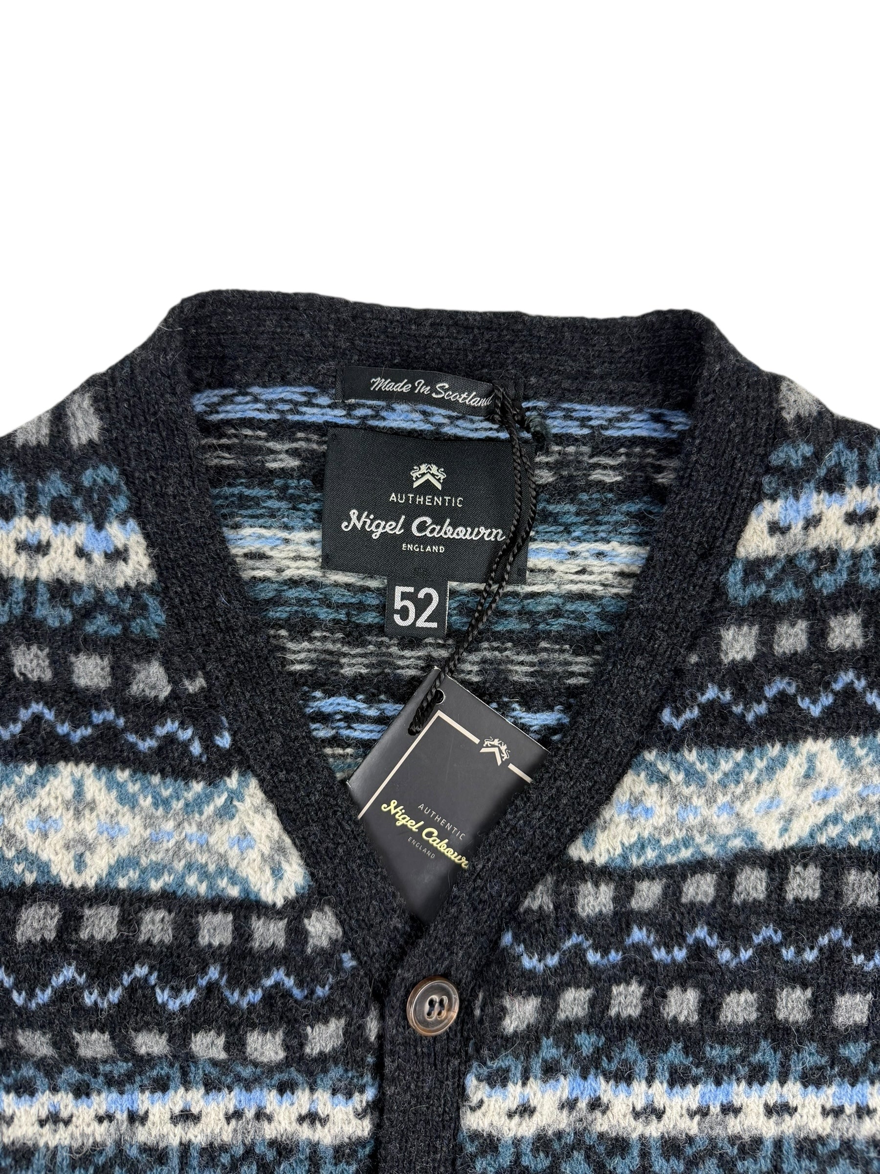 Nigel Cabourn Authentic Wool Fairisle Knit Vest