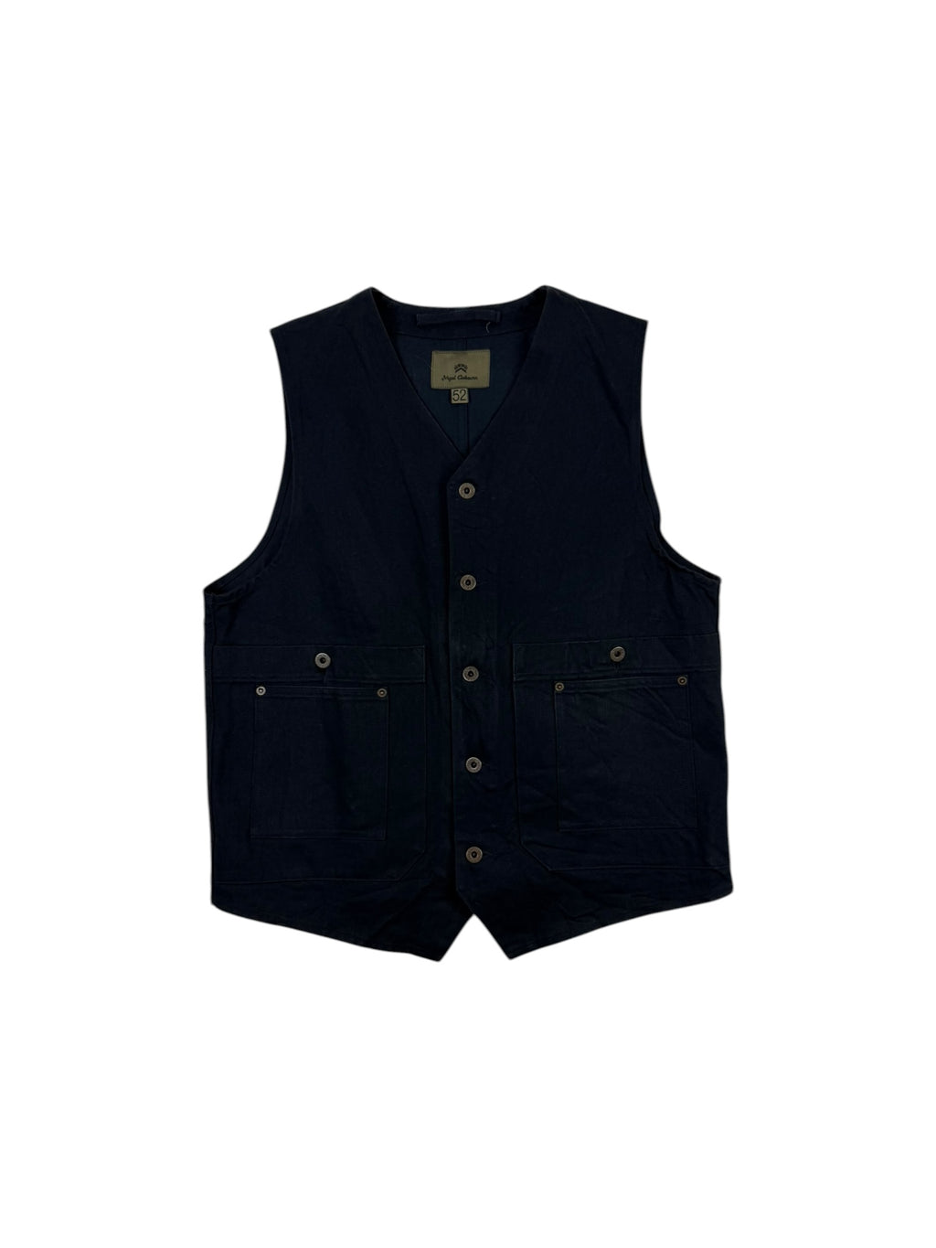 Nigel Cabourn Mainline Slub Satin Cotton Work Vest