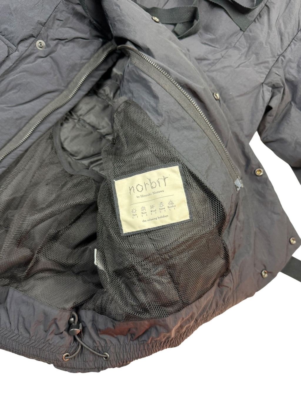 Norbit by Hiroshi Nozawa Shawl Collar Boa Down Jacket