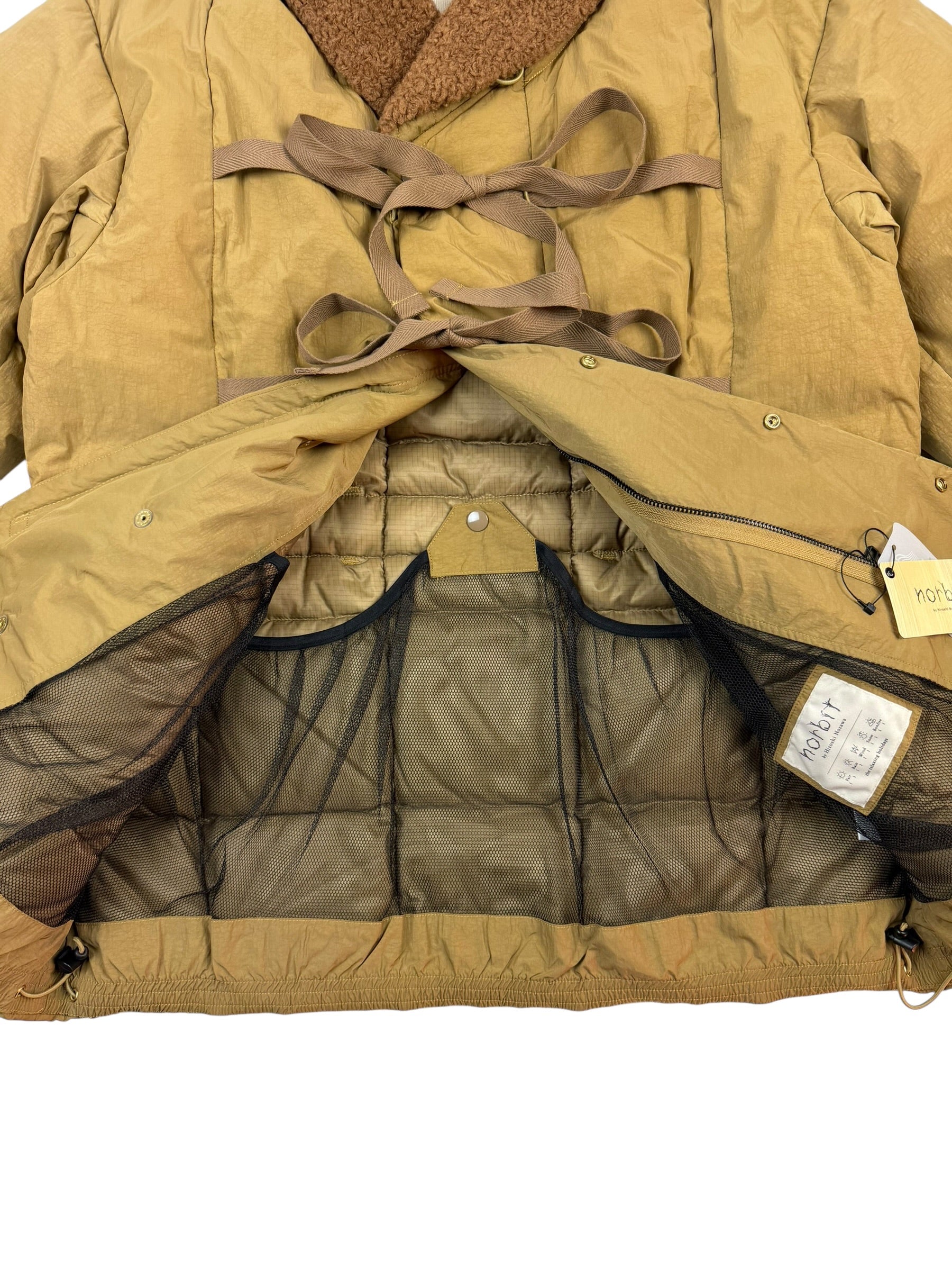 Norbit by Hiroshi Nozawa Shawl Collar Boa Down Jacket