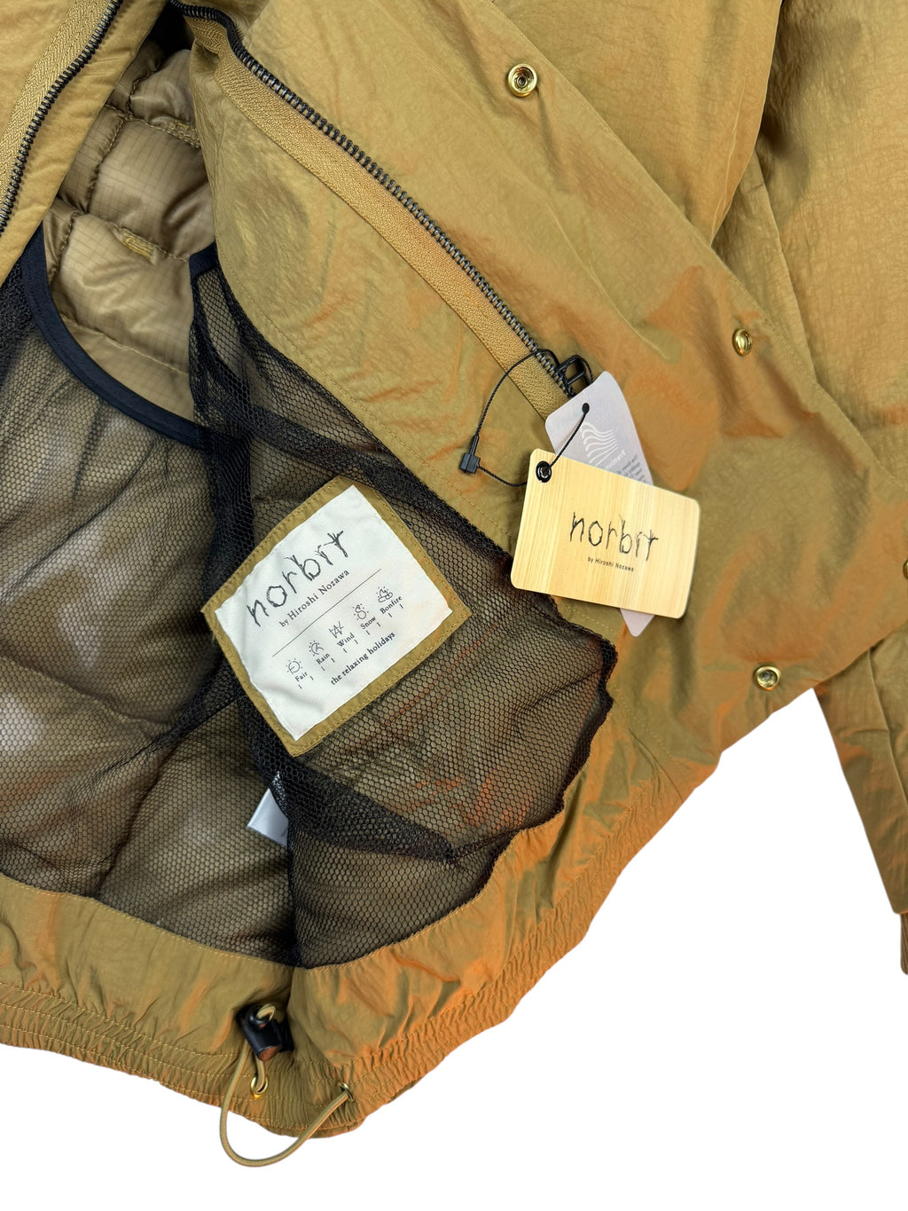 Norbit by Hiroshi Nozawa Shawl Collar Boa Down Jacket