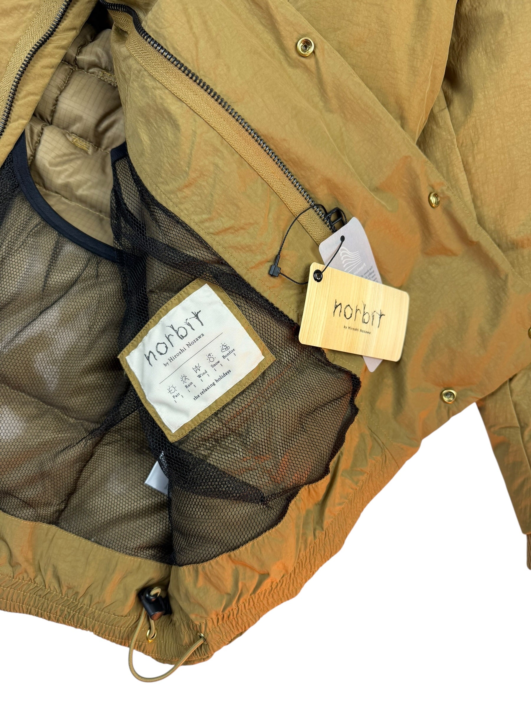 Norbit by Hiroshi Nozawa Shawl Collar Boa Down Jacket