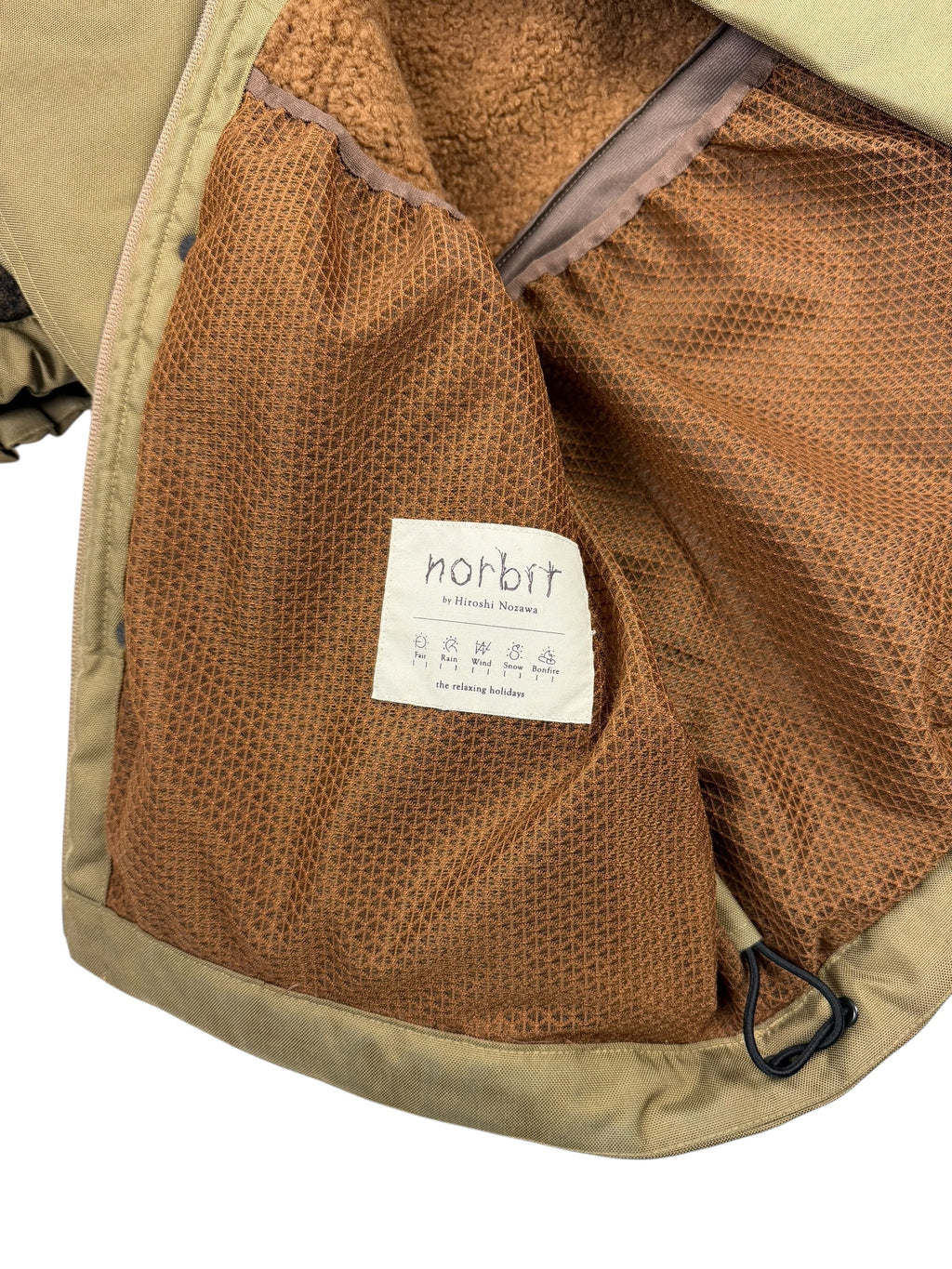 Norbit by Hiroshi Nozawa Horn Tree Wool Boa Fleece Jacket