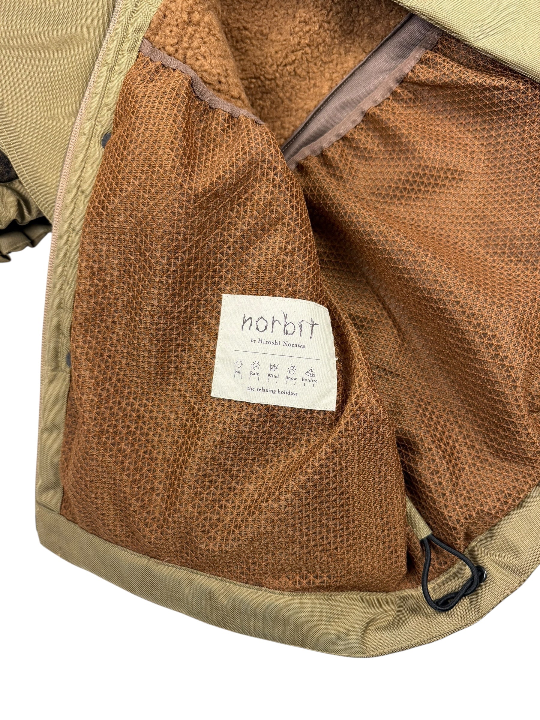 Norbit by Hiroshi Nozawa Horn Tree Wool Boa Fleece Jacket