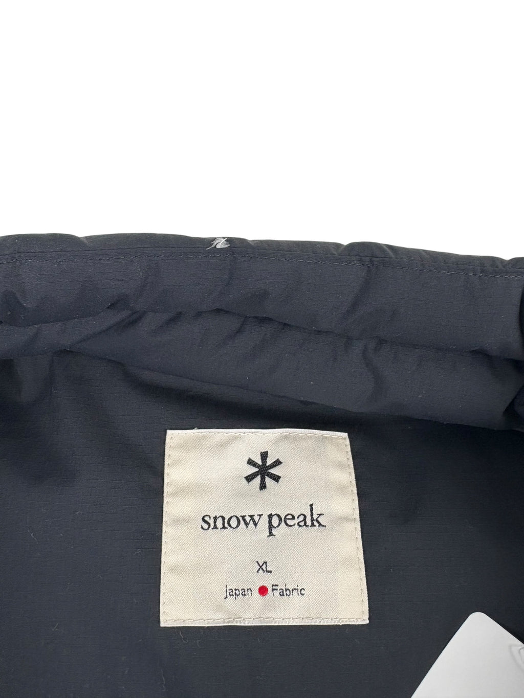 Snow Peak Nylon Recycled Down Black Vest