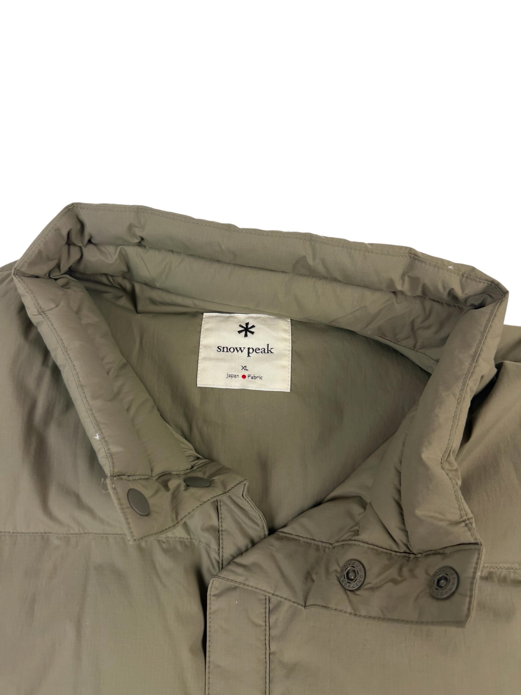 Snow Peak Recycled Down Olive Vest