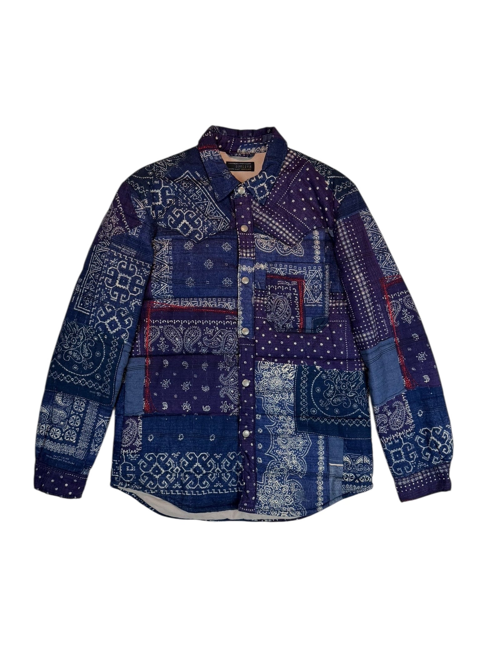 Soulive Patchwork Bandana Quilted Jacket