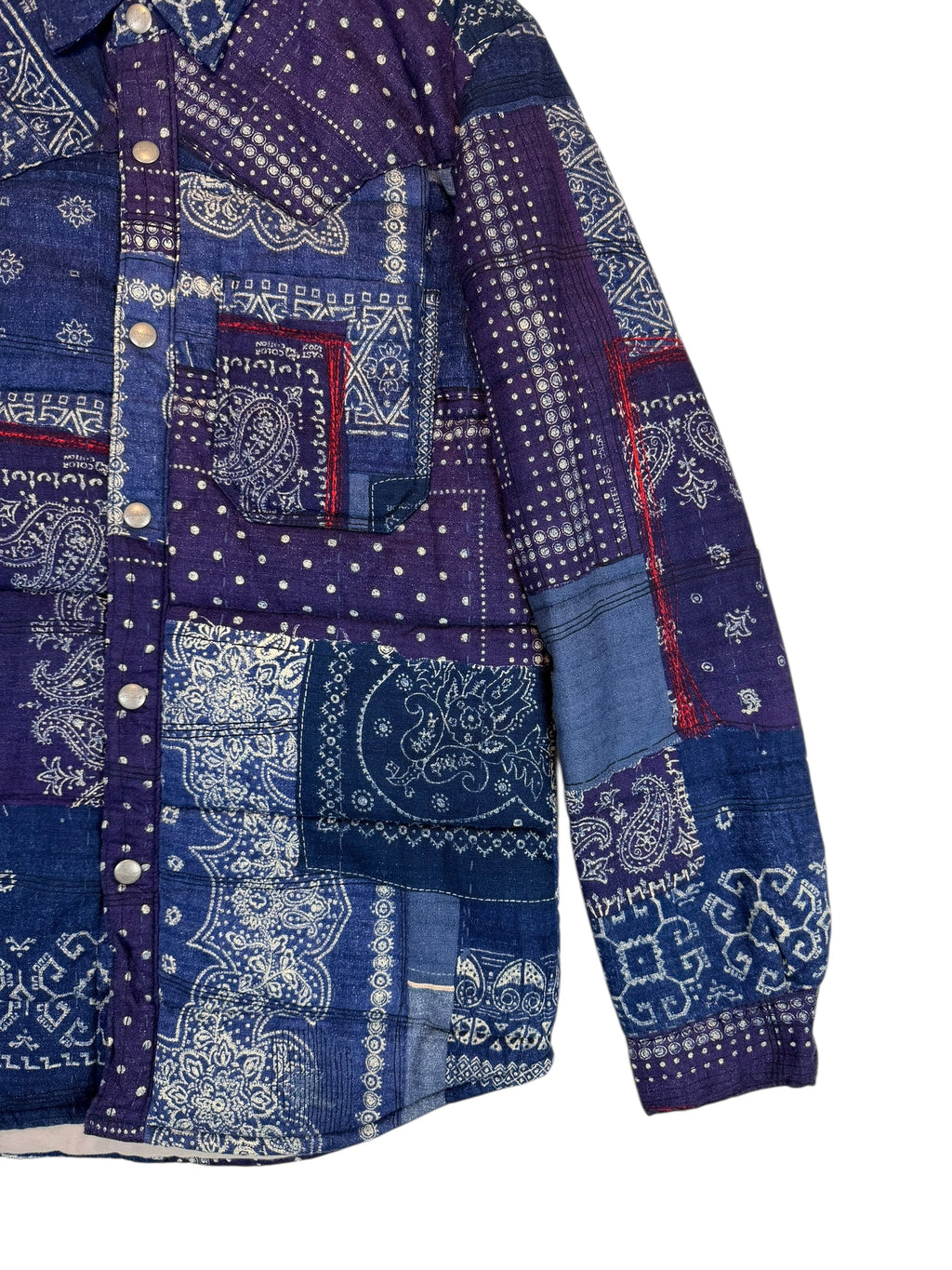 Soulive Patchwork Bandana Quilted Jacket
