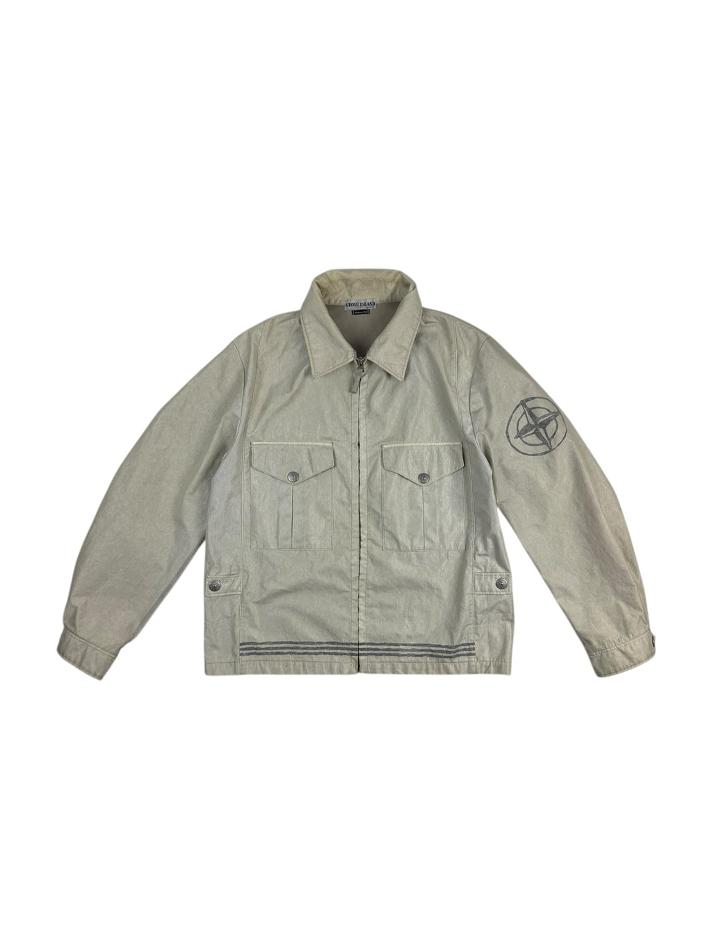 Stone Island SS2001 Laminated Webbing Spalmantura Jacket