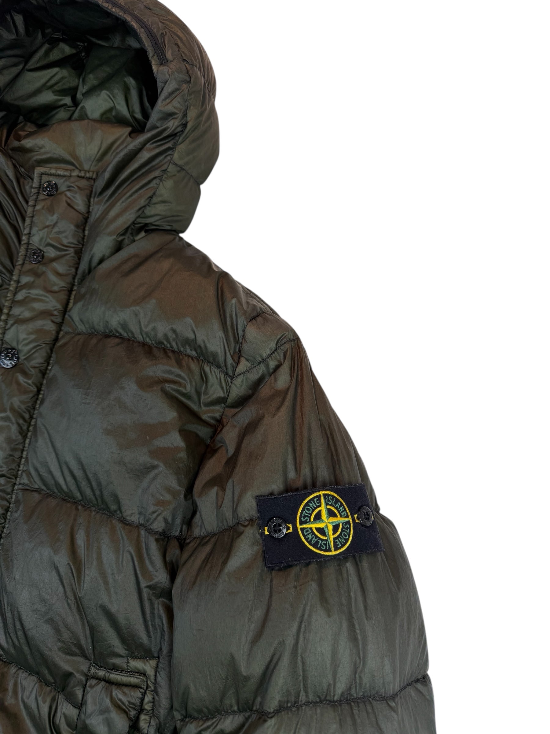 Stone Island Garment Dyed Crinkle Reps Down Jacket