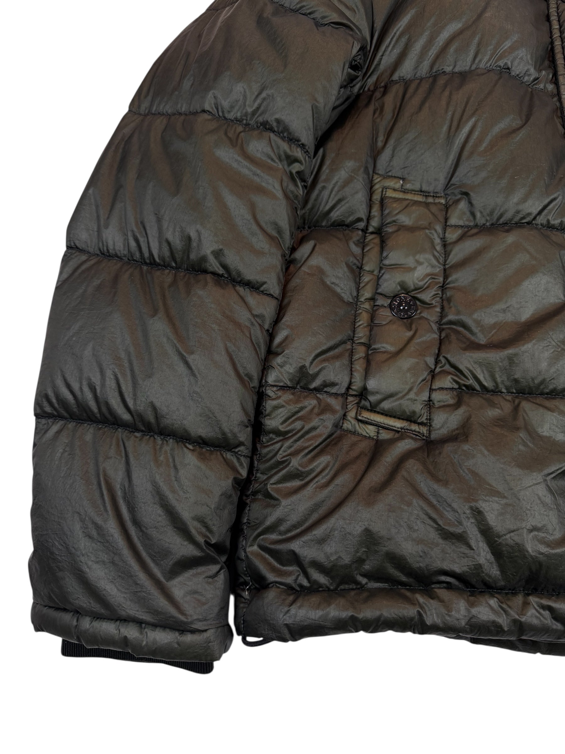 Stone Island Garment Dyed Crinkle Reps Down Jacket