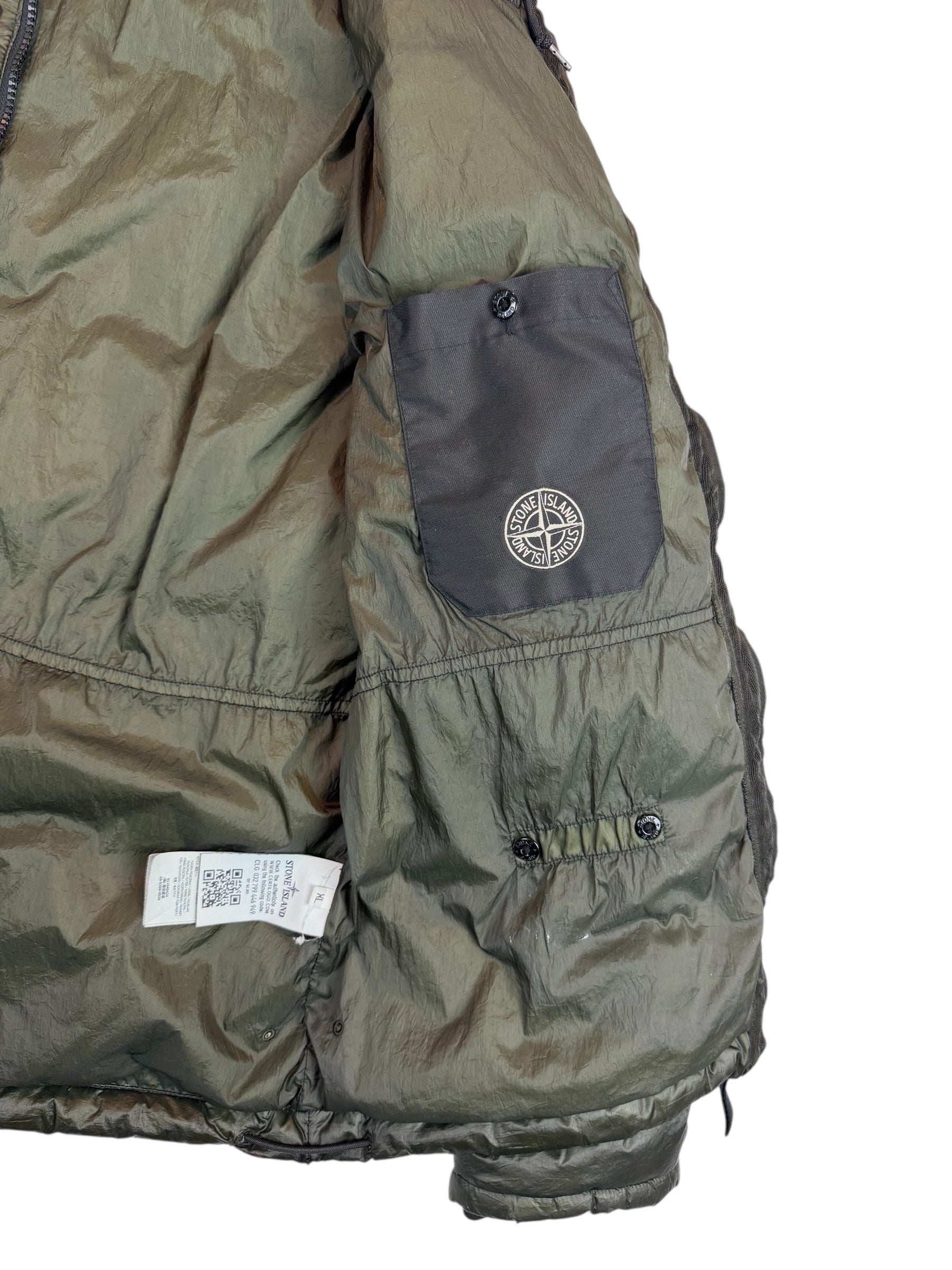 Stone Island Garment Dyed Crinkle Reps Down Jacket