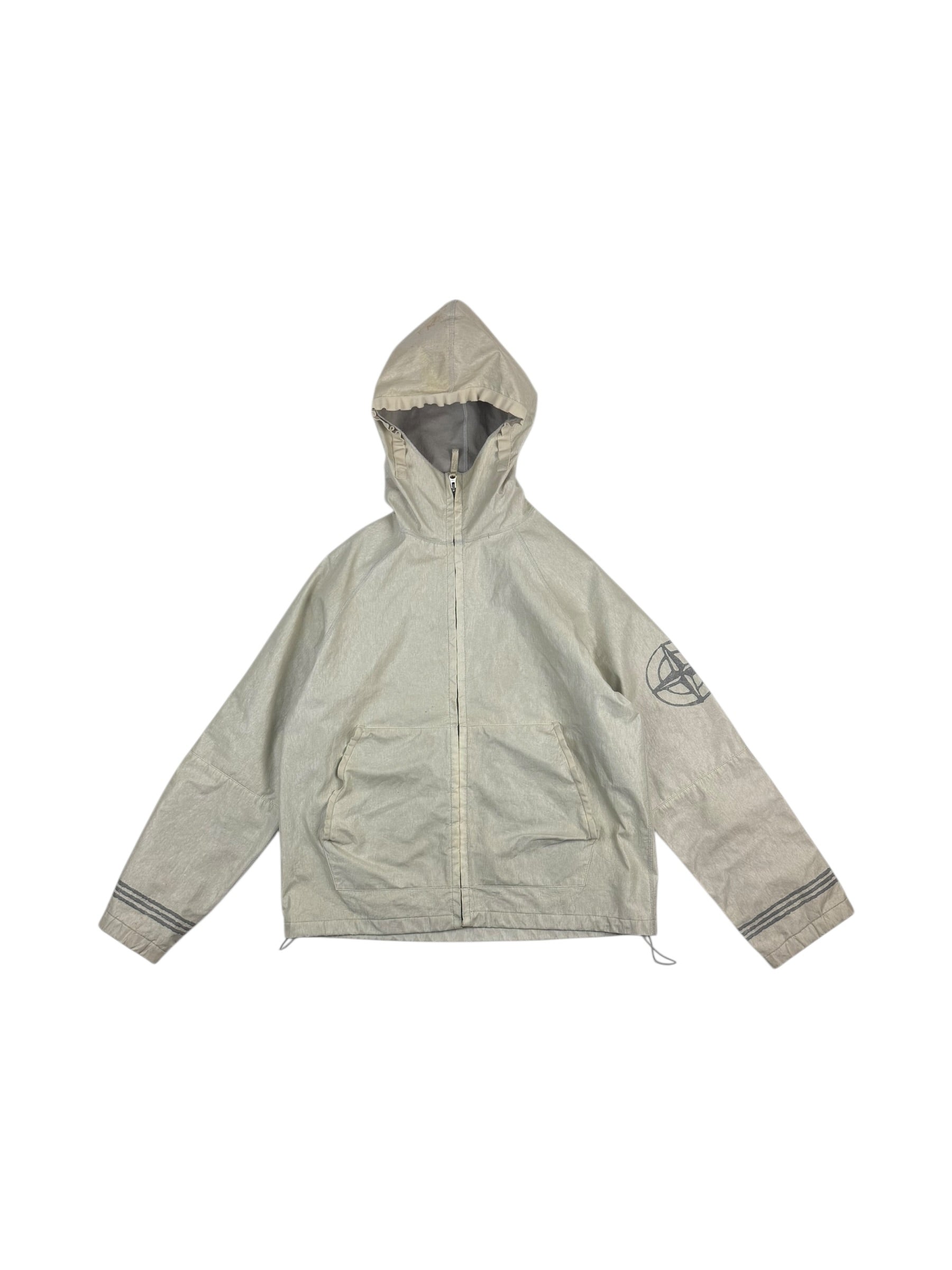 Stone Island SS02 Laminated Webbing Hooded Spalmantura Jacket